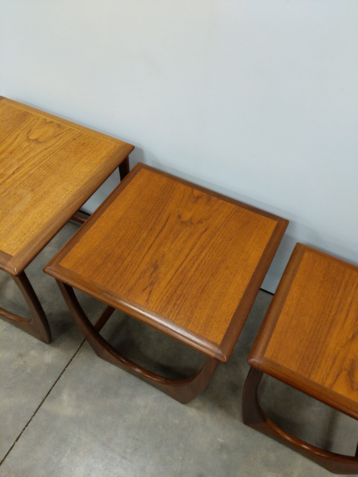 Set of Vintage Mid Century Modern Teak Nesting Tables by G Plan