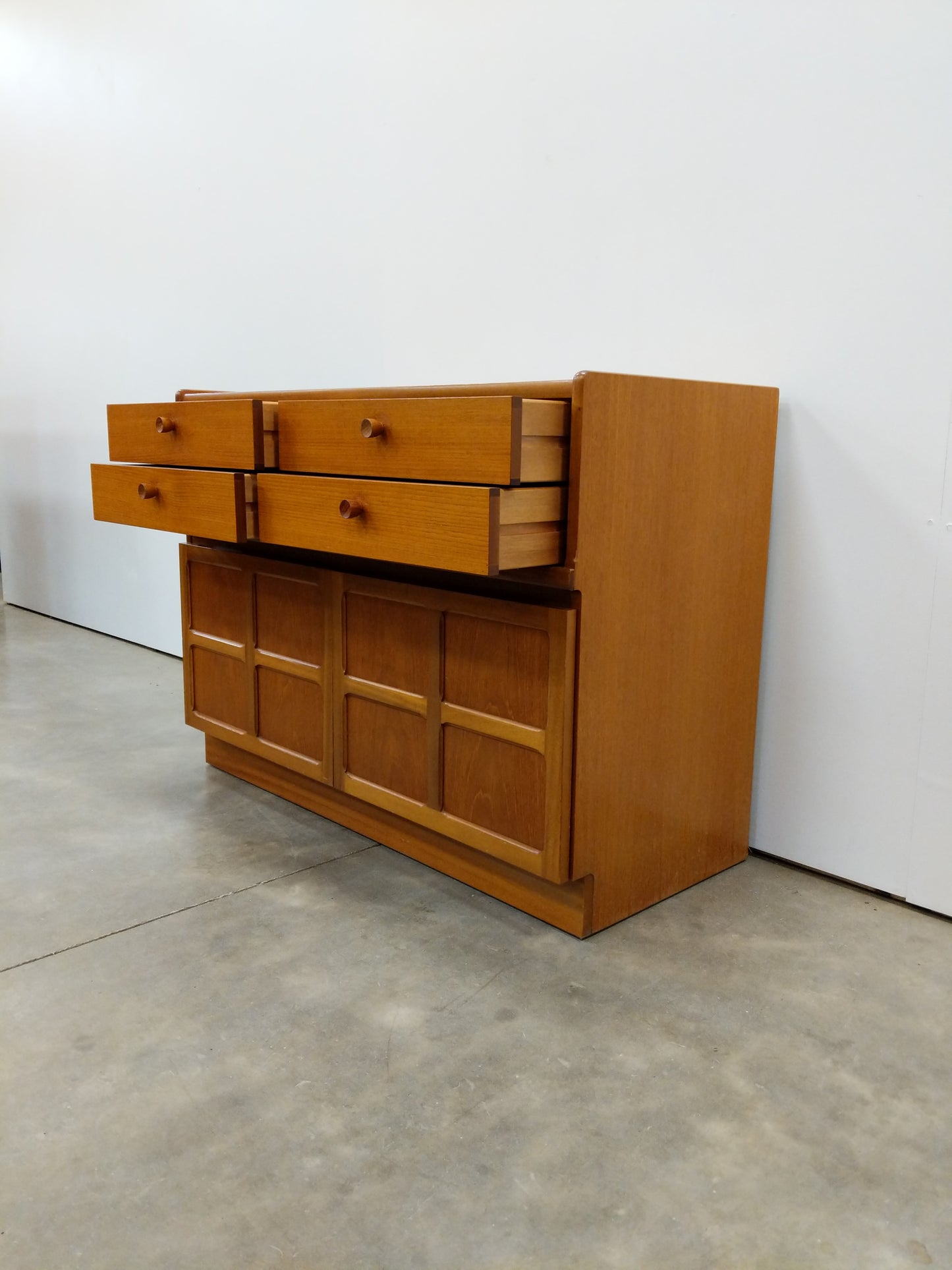 Vintage Mid Century Modern Teak Cabinet / Console by Nathan