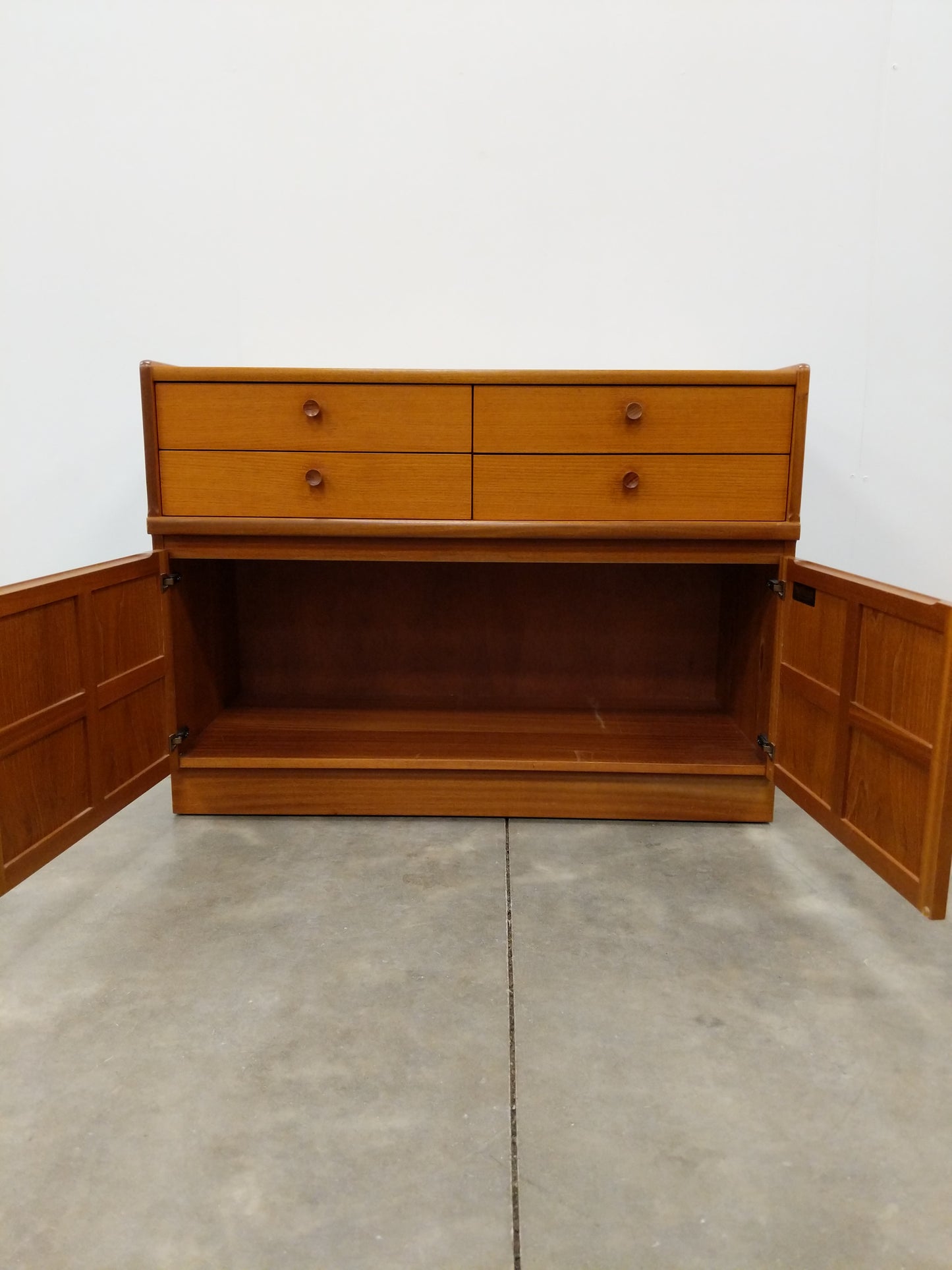 Vintage Mid Century Modern Teak Cabinet / Console by Nathan