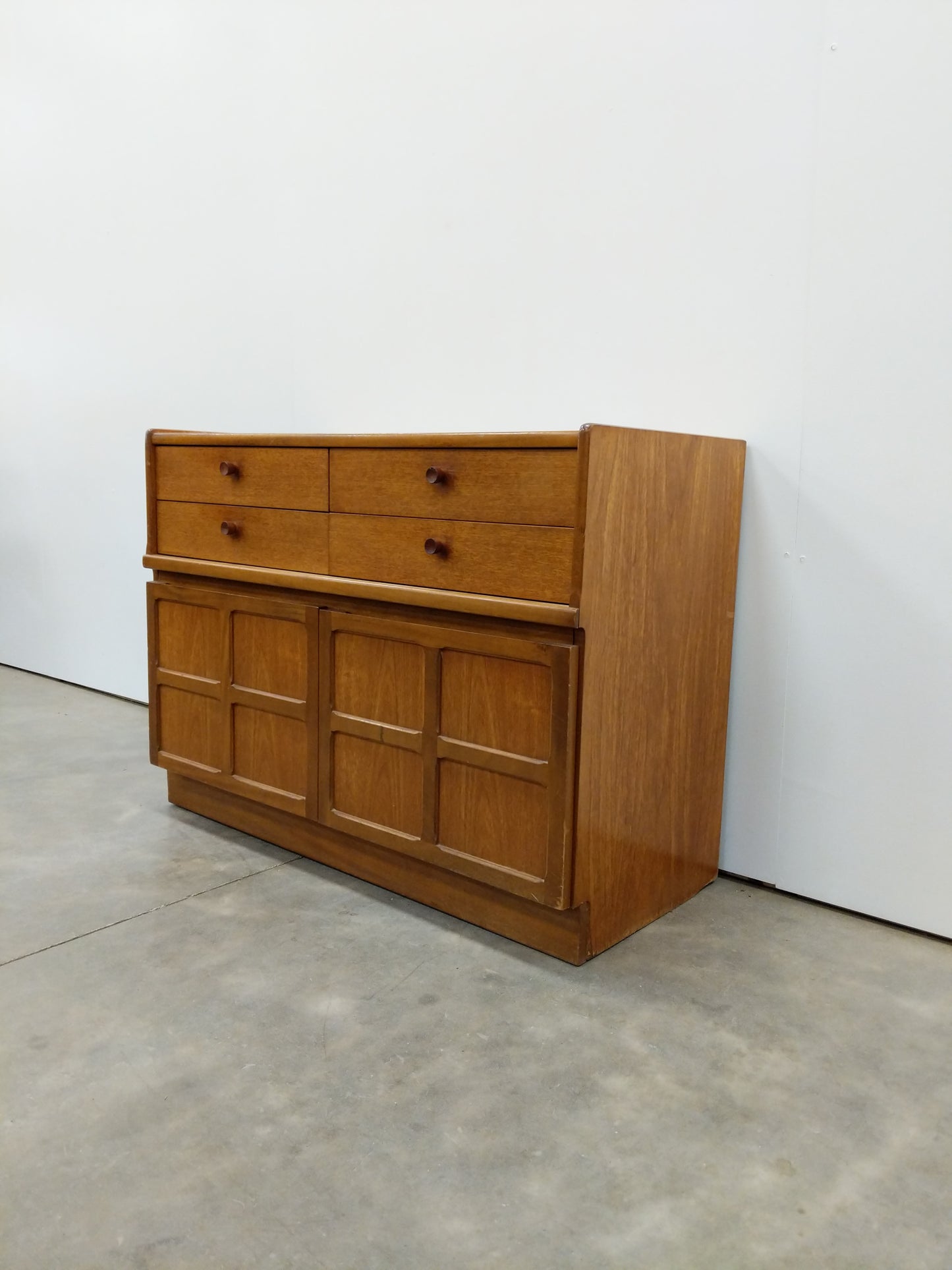 Vintage Mid Century Modern Teak Cabinet / Console by Nathan
