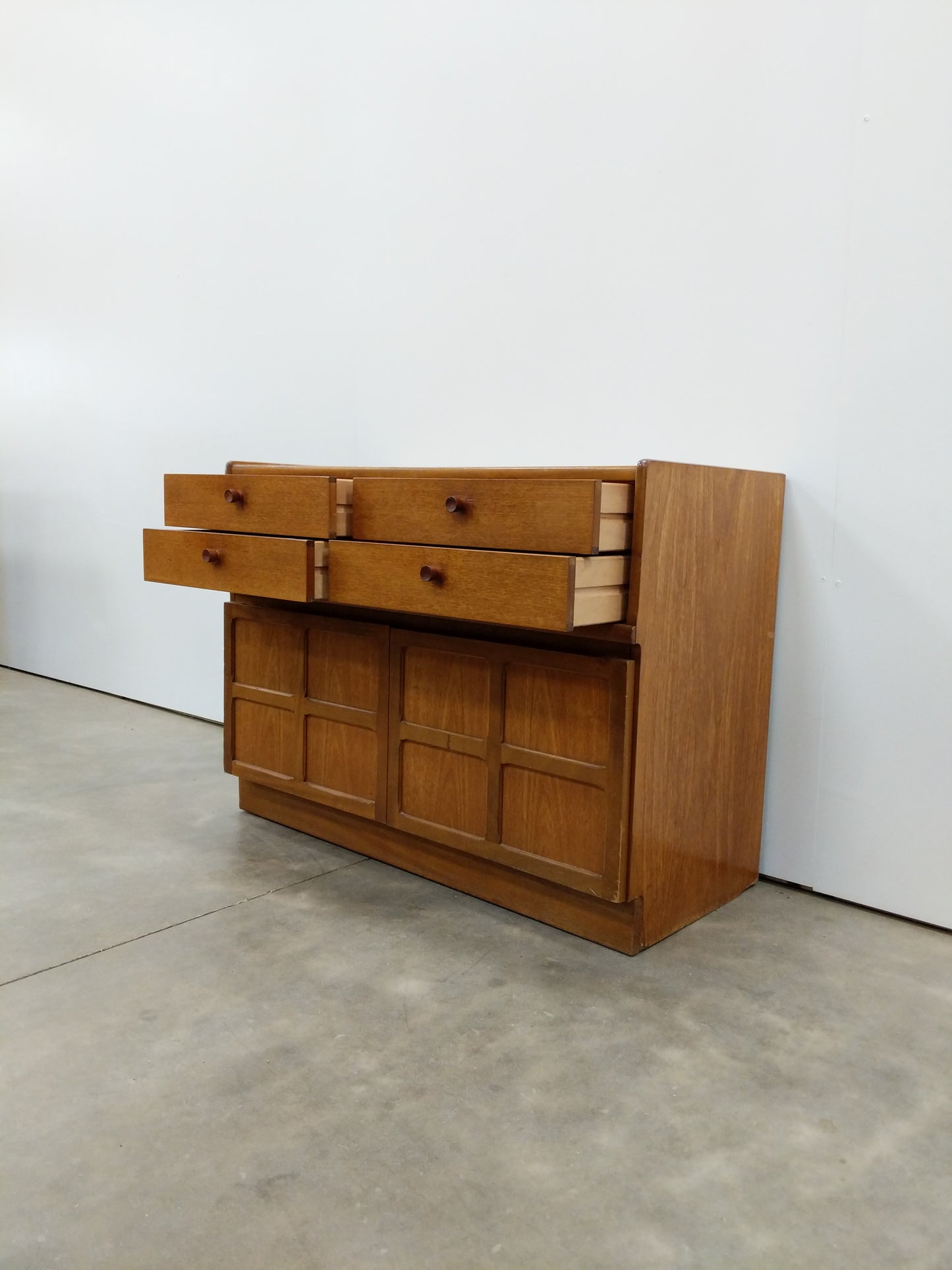 Vintage Mid Century Modern Teak Cabinet / Console by Nathan