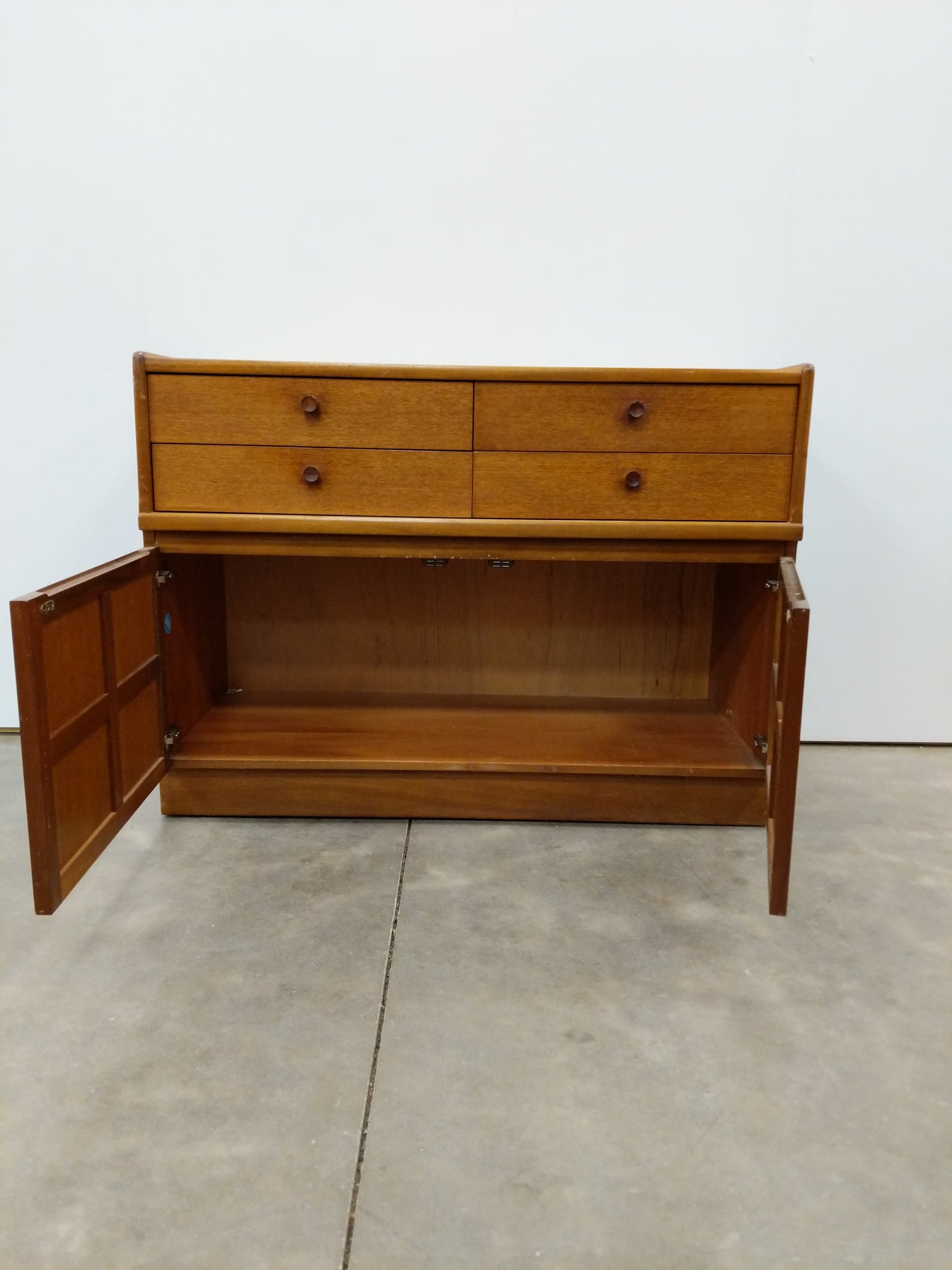 Vintage Mid Century Modern Teak Cabinet / Console by Nathan