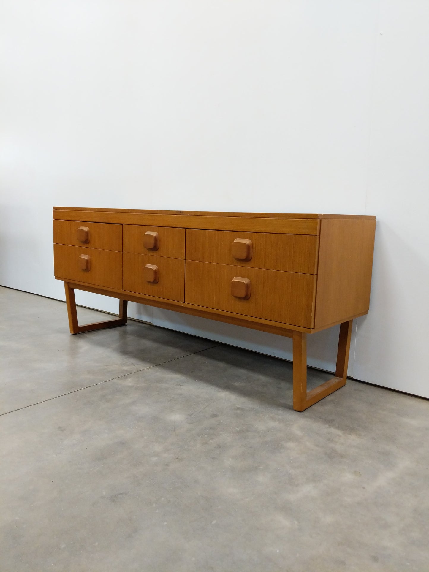Vintage Mid Century Modern Teak Dresser