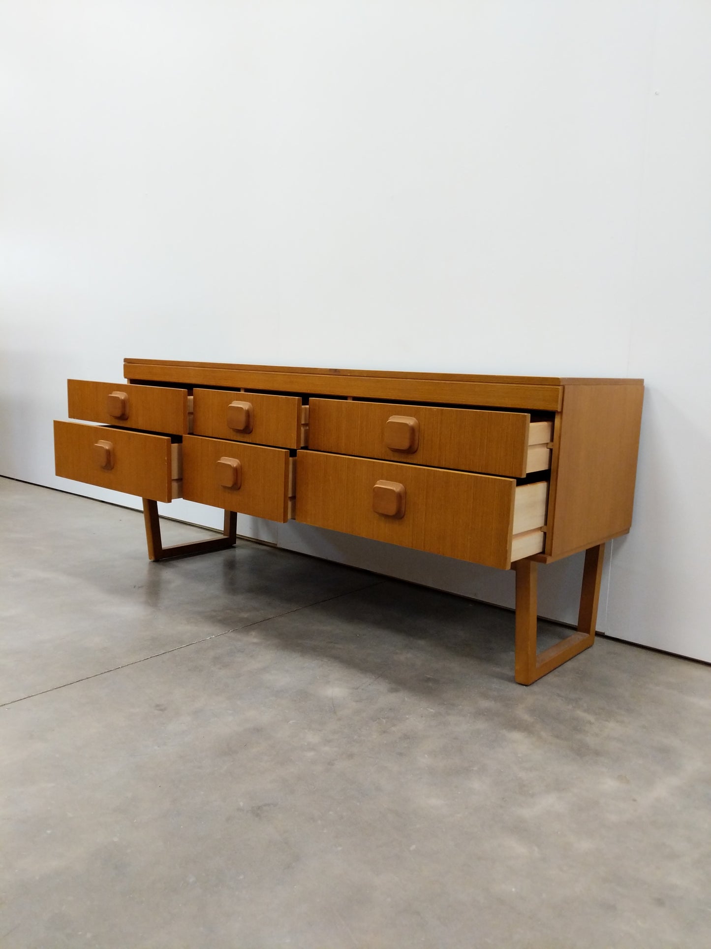 Vintage Mid Century Modern Teak Dresser