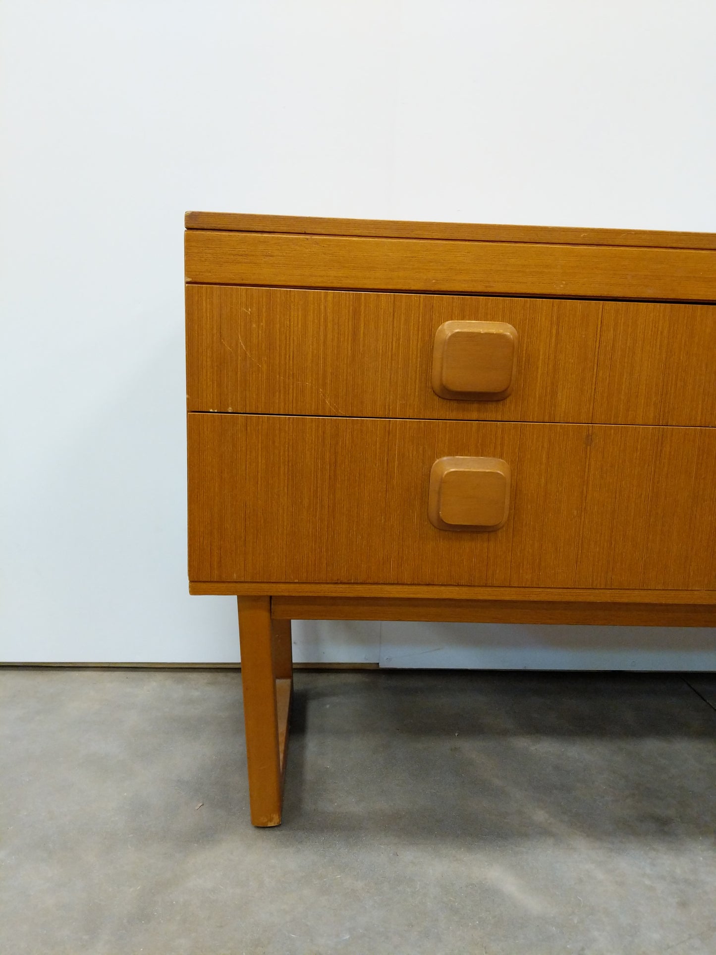 Vintage Mid Century Modern Teak Dresser