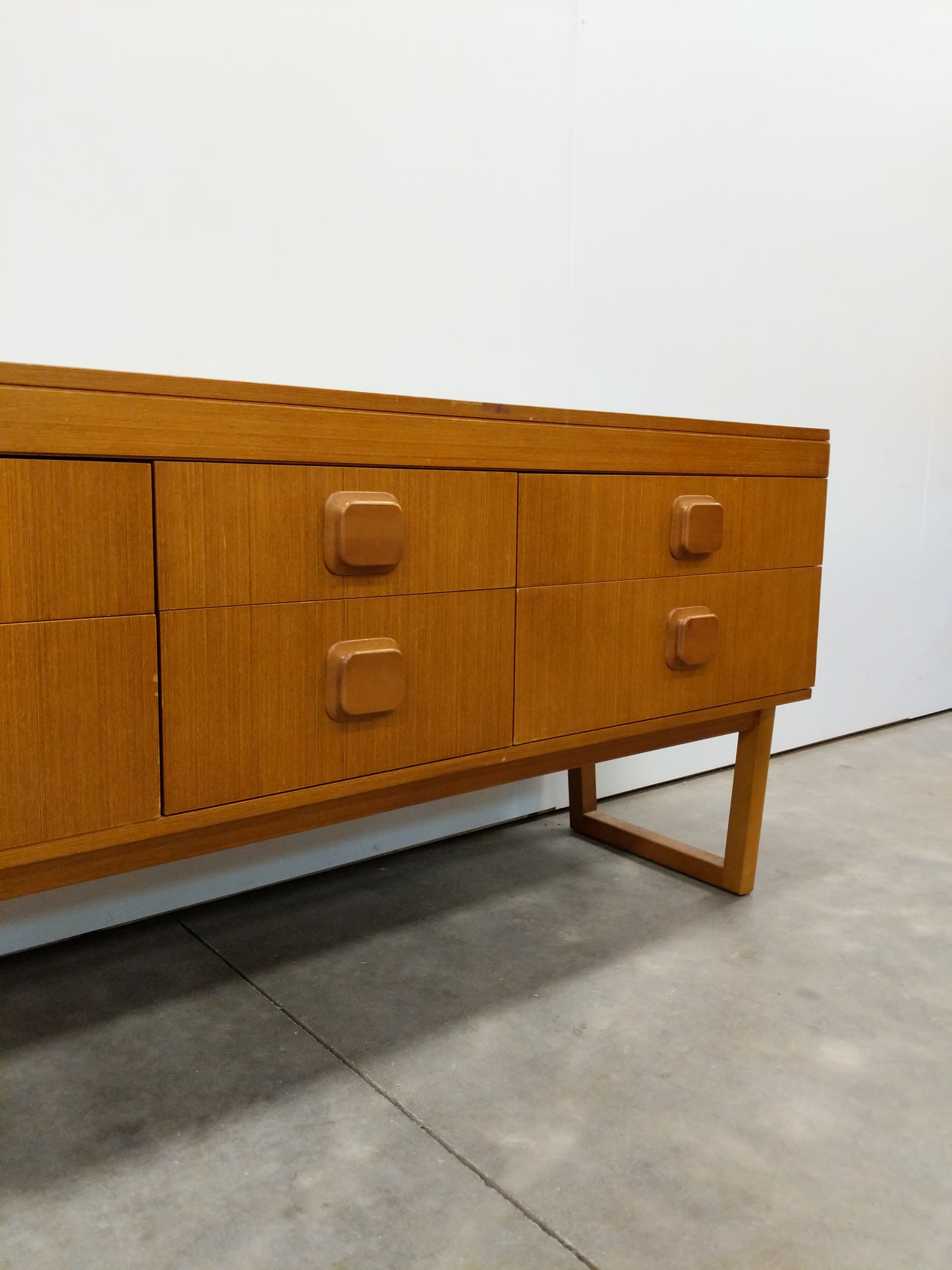 Vintage Mid Century Modern Teak Dresser