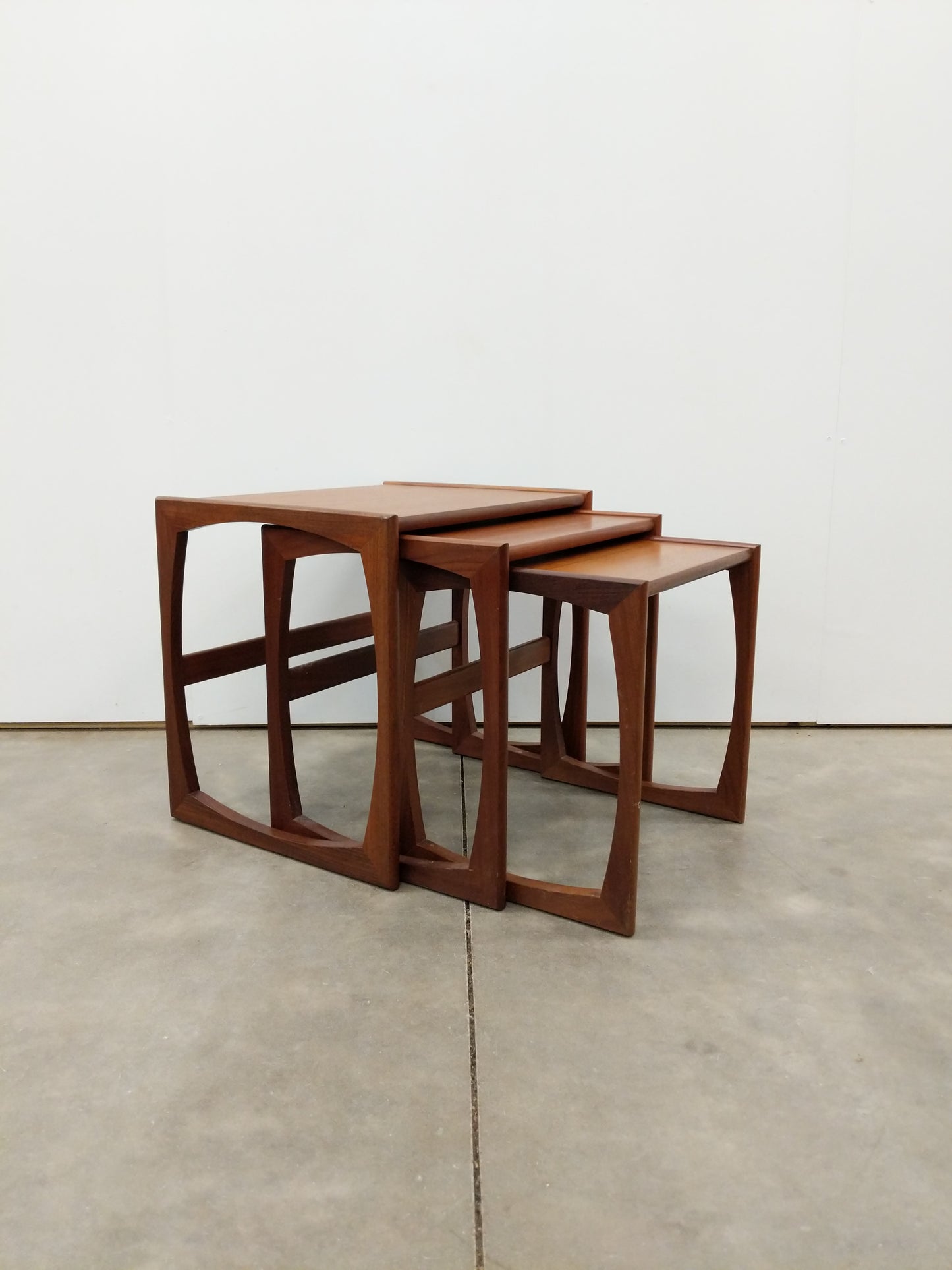 Set of Vintage Mid Century Modern Teak Nesting Tables by G Plan