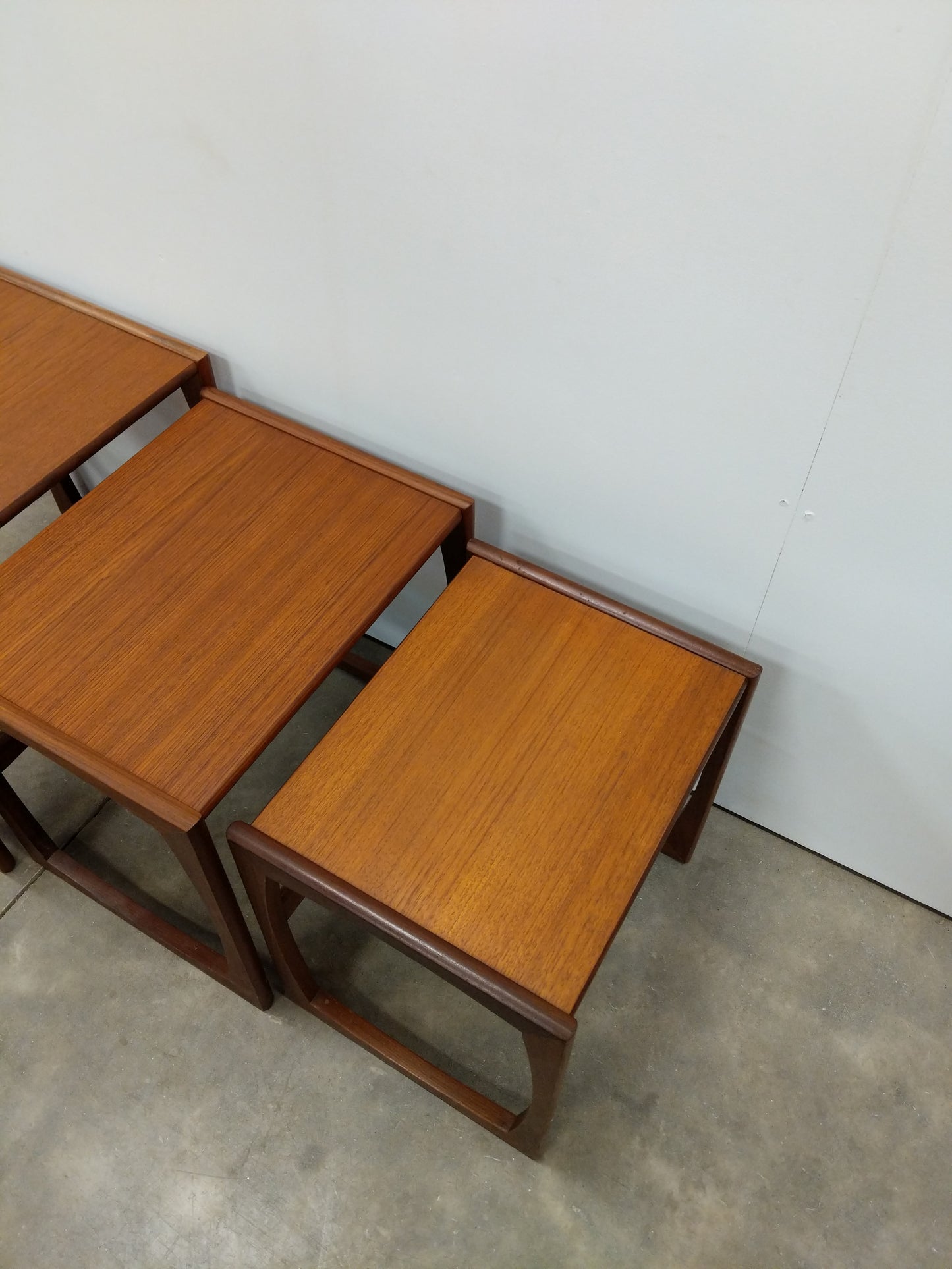 Set of Vintage Mid Century Modern Teak Nesting Tables by G Plan
