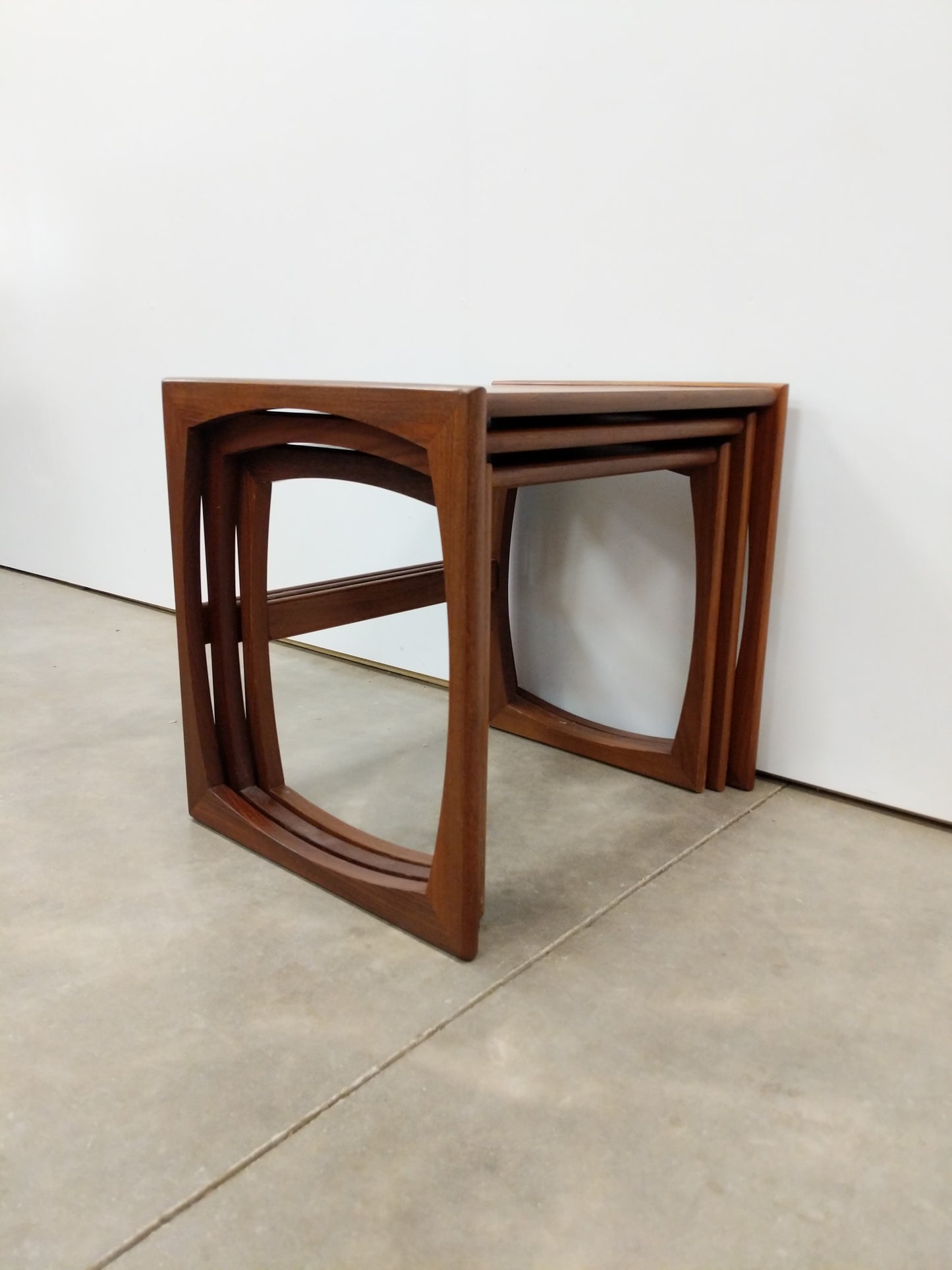 Set of Vintage Mid Century Modern Teak Nesting Tables by G Plan