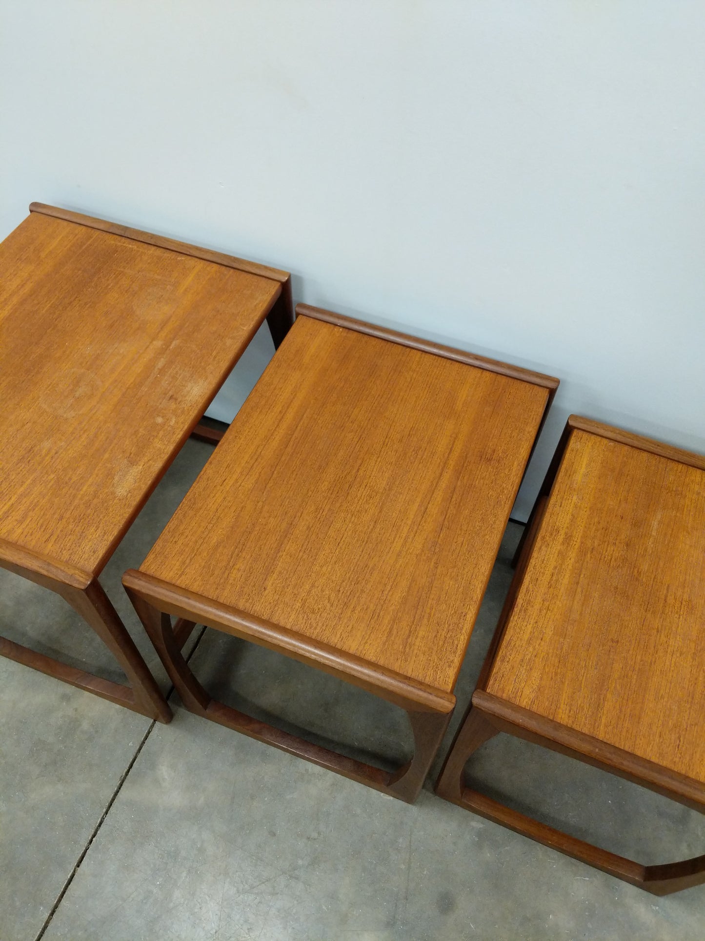 Set of Vintage Mid Century Modern Teak Nesting Tables by G Plan