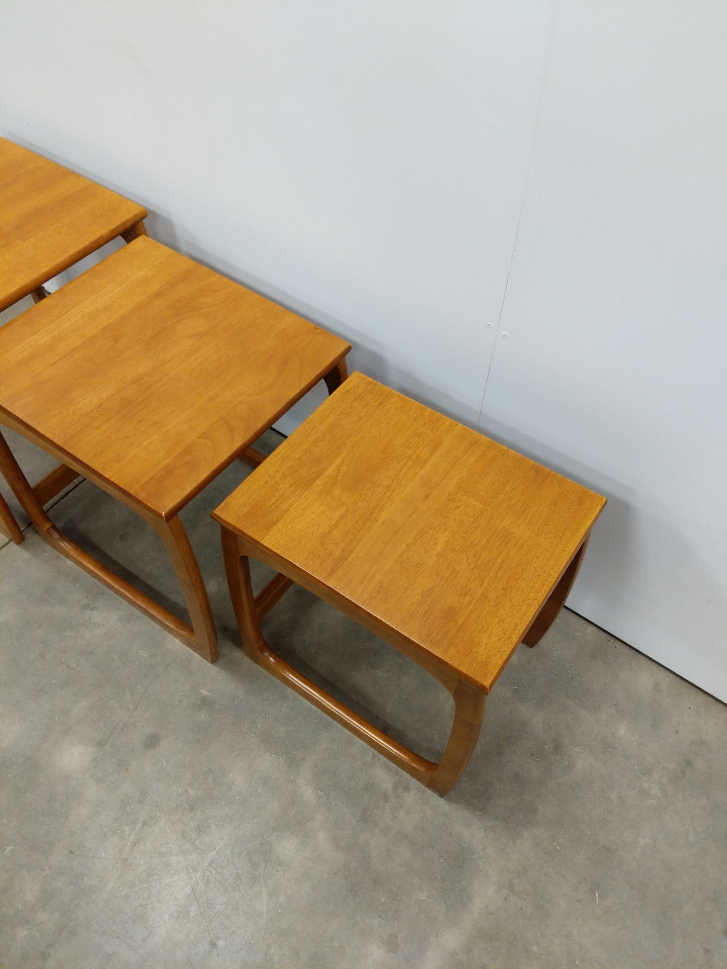 Set of Vintage Mid Century Modern Teak Nesting Tables