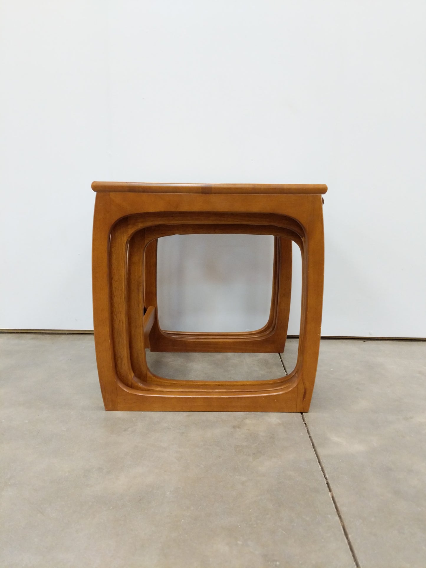 Set of Vintage Mid Century Modern Teak Nesting Tables