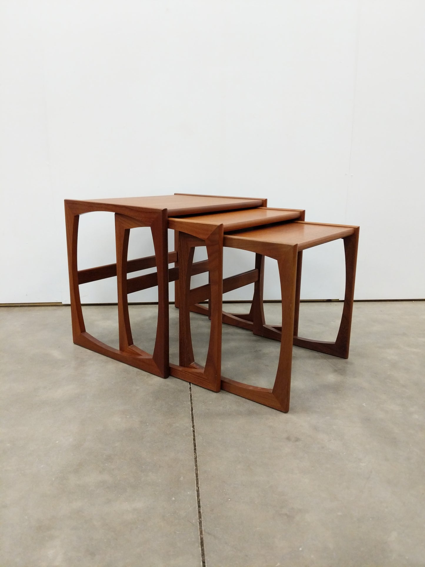 Set of Vintage Mid Century Modern Teak Nesting Tables by G Plan