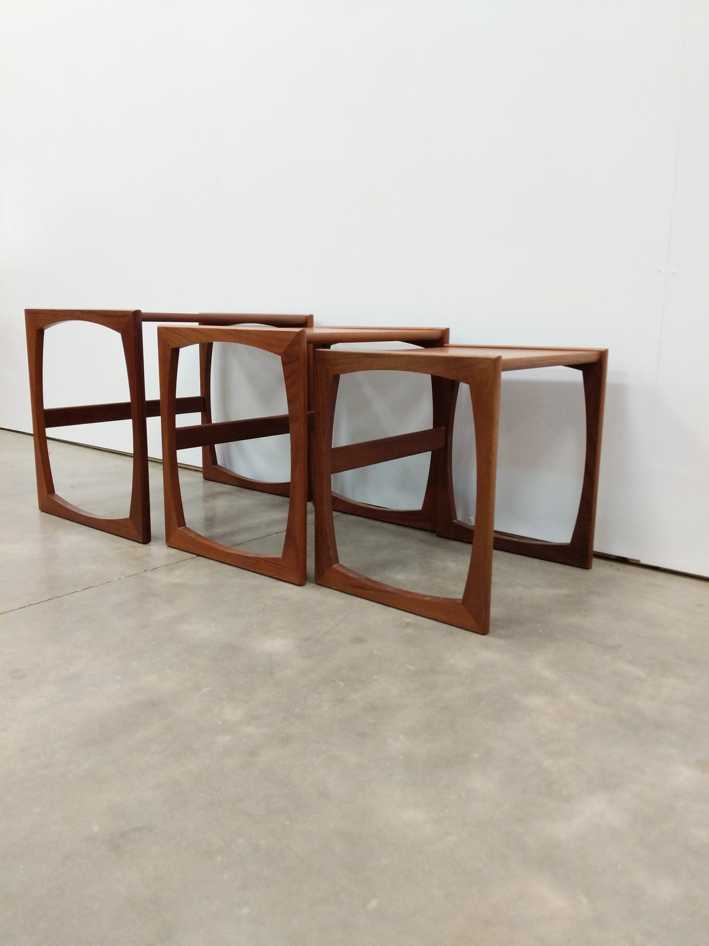 Set of Vintage Mid Century Modern Teak Nesting Tables by G Plan