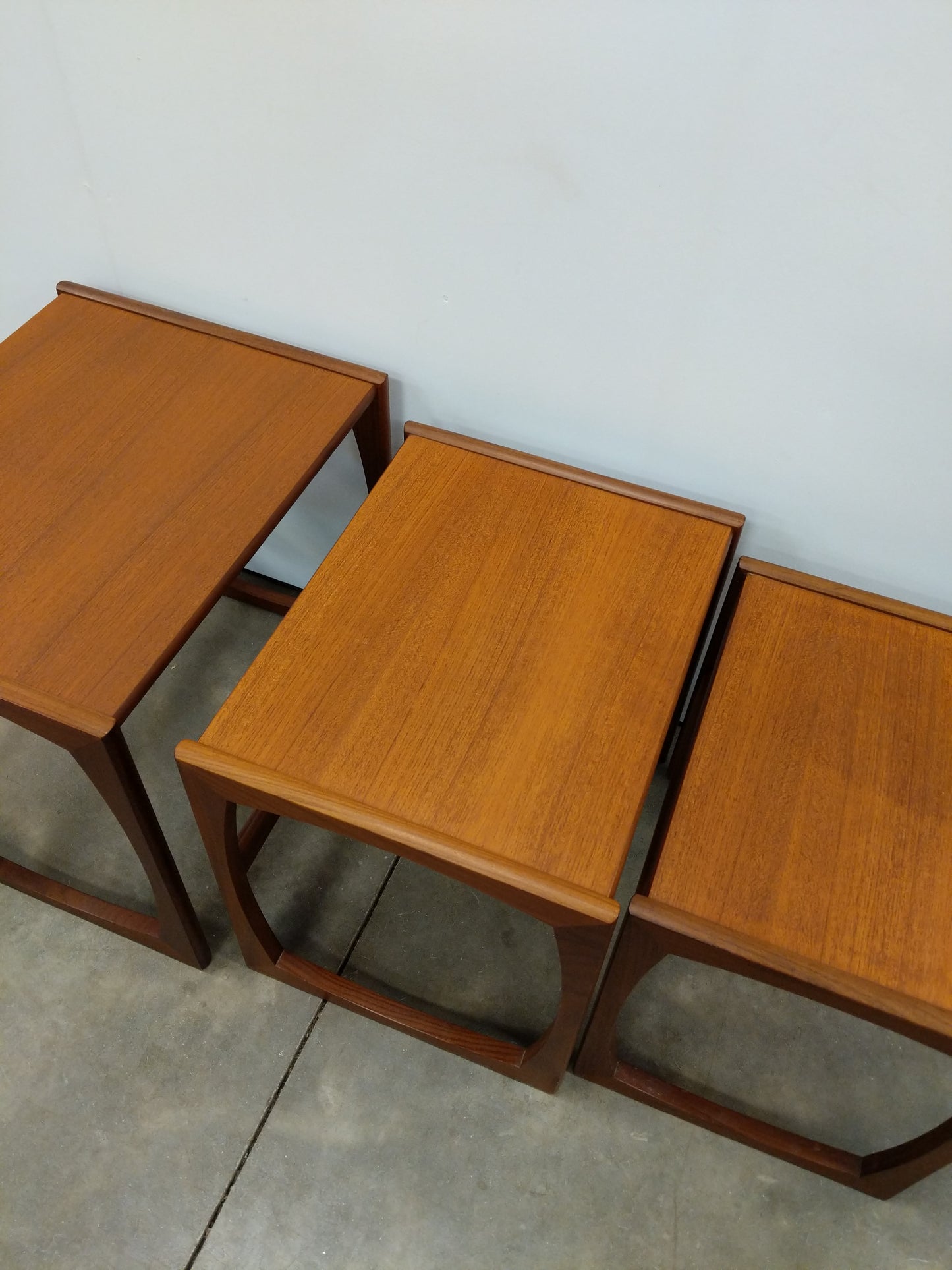 Set of Vintage Mid Century Modern Teak Nesting Tables by G Plan