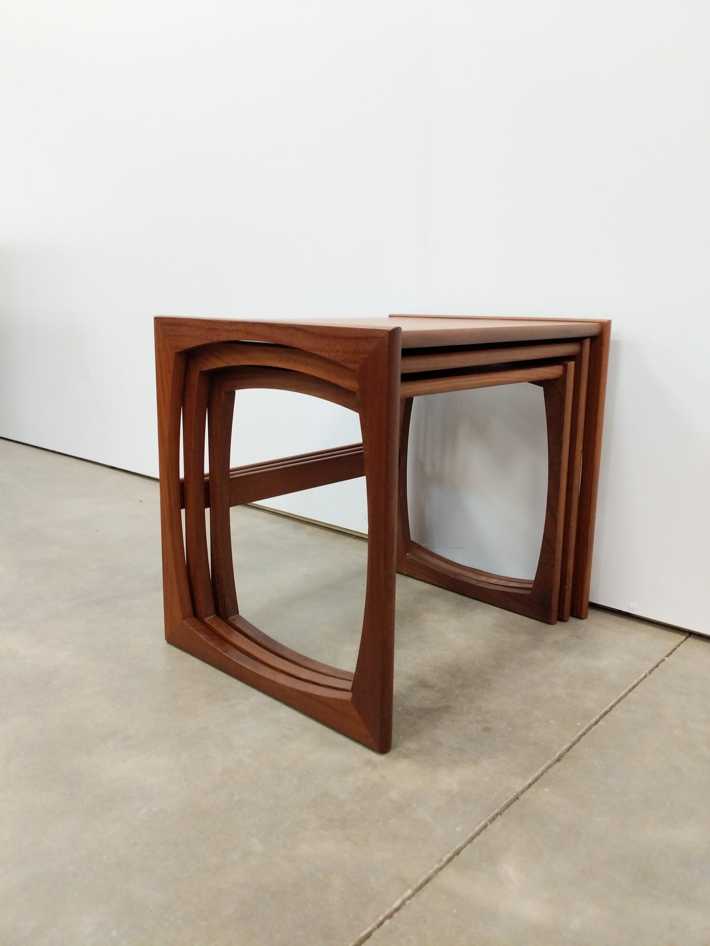 Set of Vintage Mid Century Modern Teak Nesting Tables by G Plan