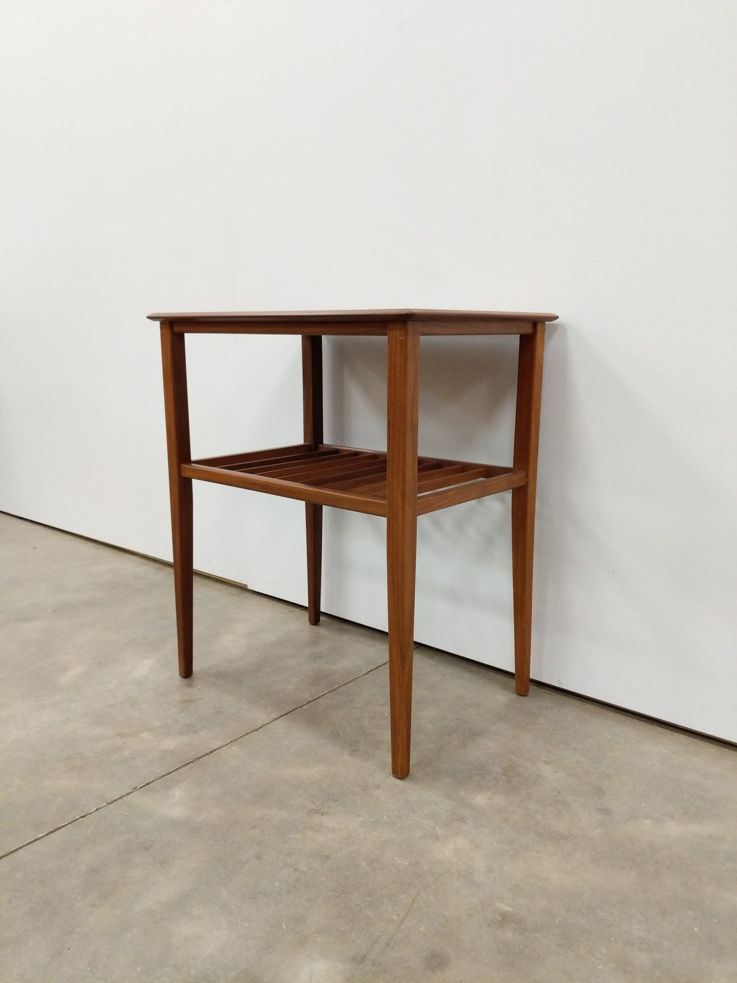Vintage Mid Century Modern Teak Side Table