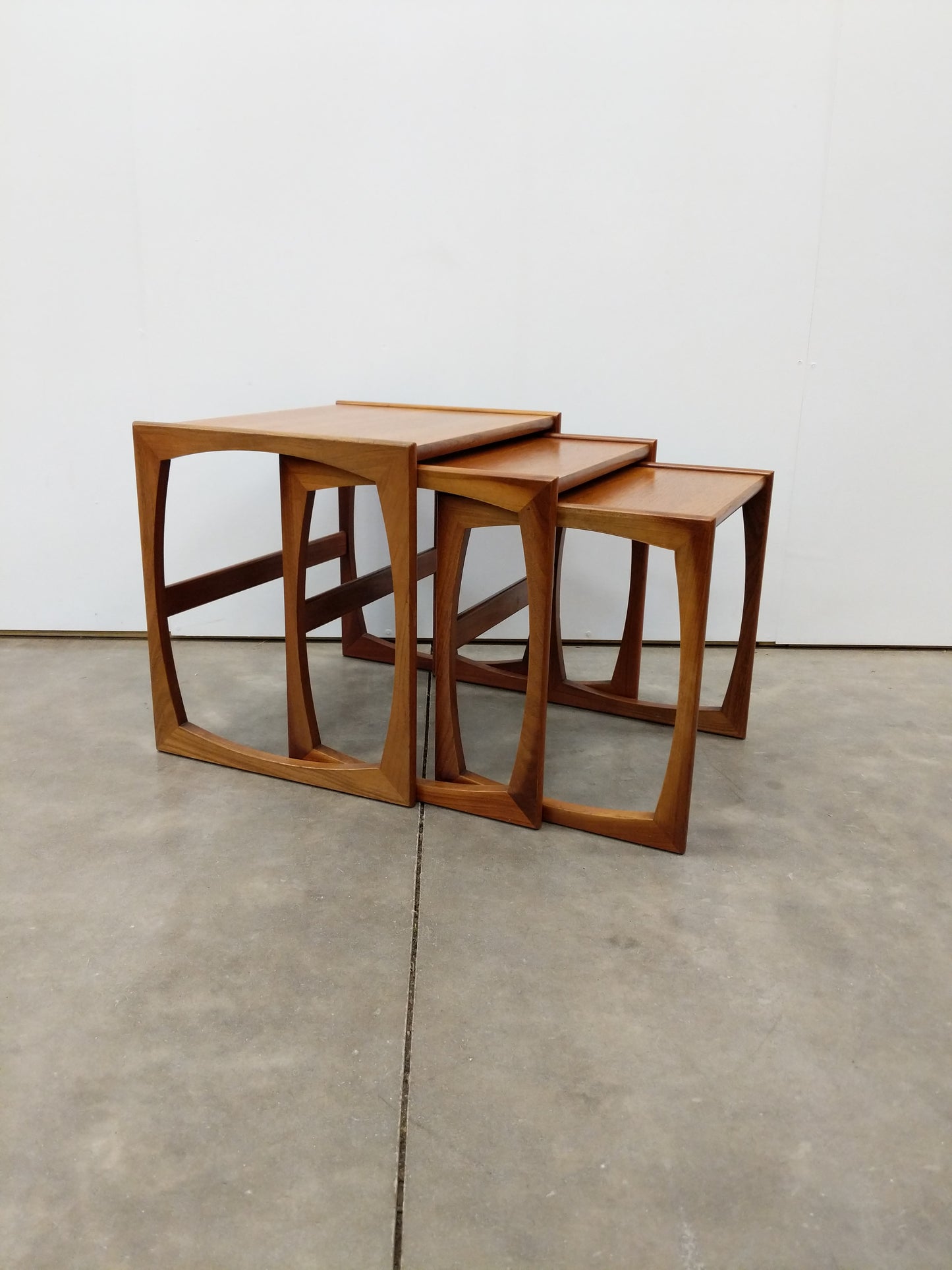 Set of Vintage Mid Century Modern Teak Nesting Tables by G Plan