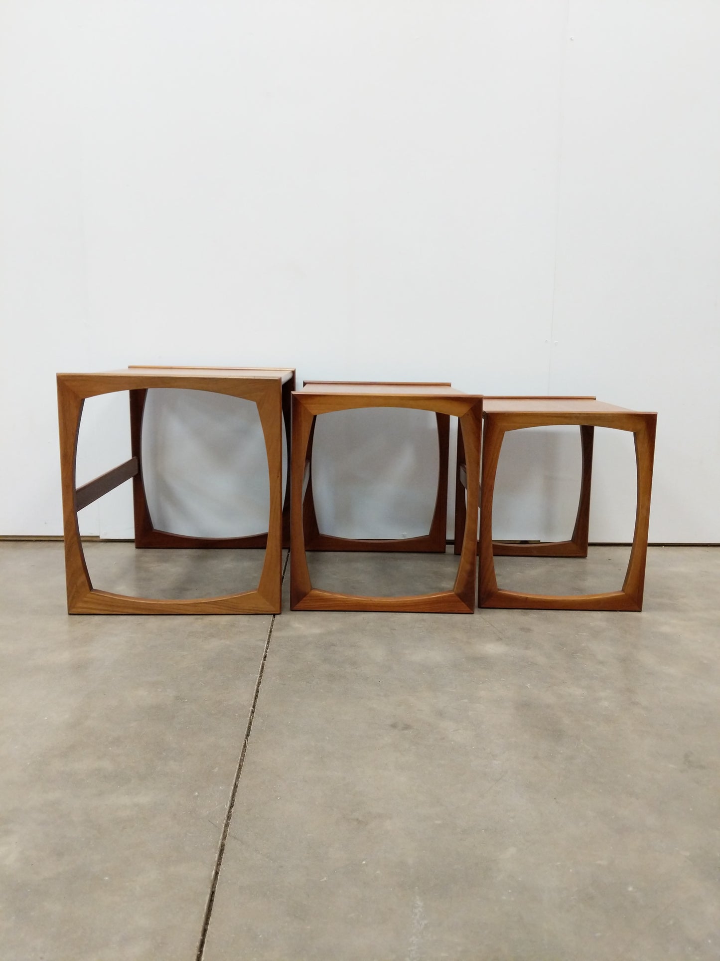 Set of Vintage Mid Century Modern Teak Nesting Tables by G Plan