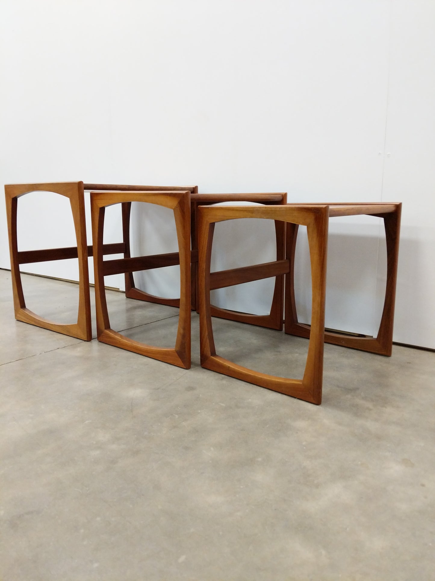 Set of Vintage Mid Century Modern Teak Nesting Tables by G Plan