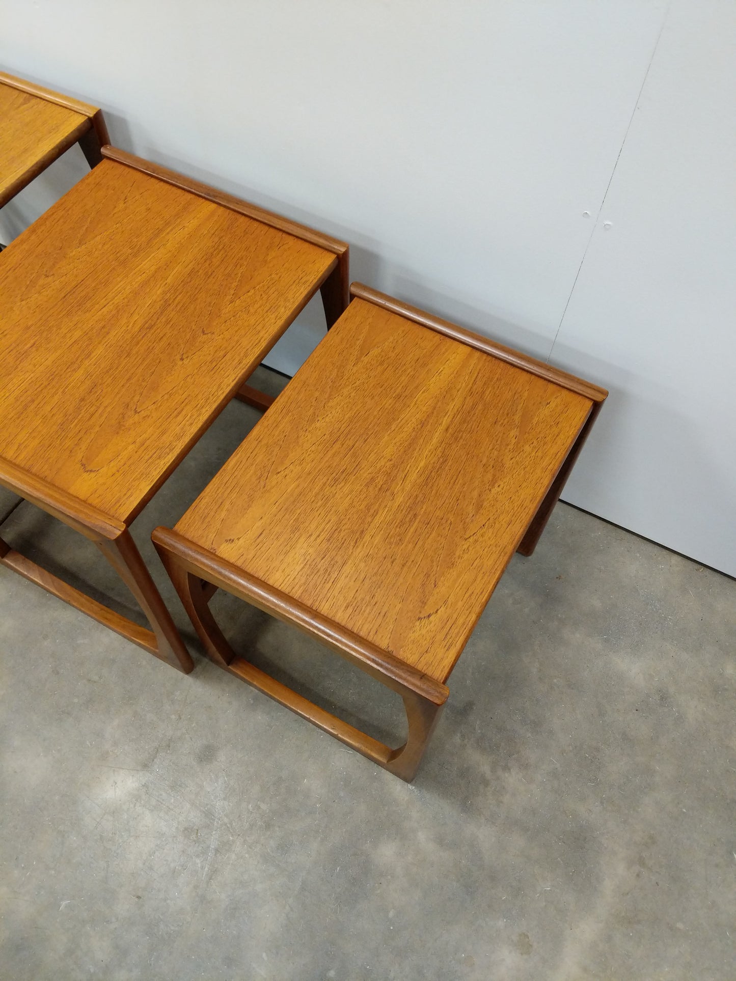 Set of Vintage Mid Century Modern Teak Nesting Tables by G Plan