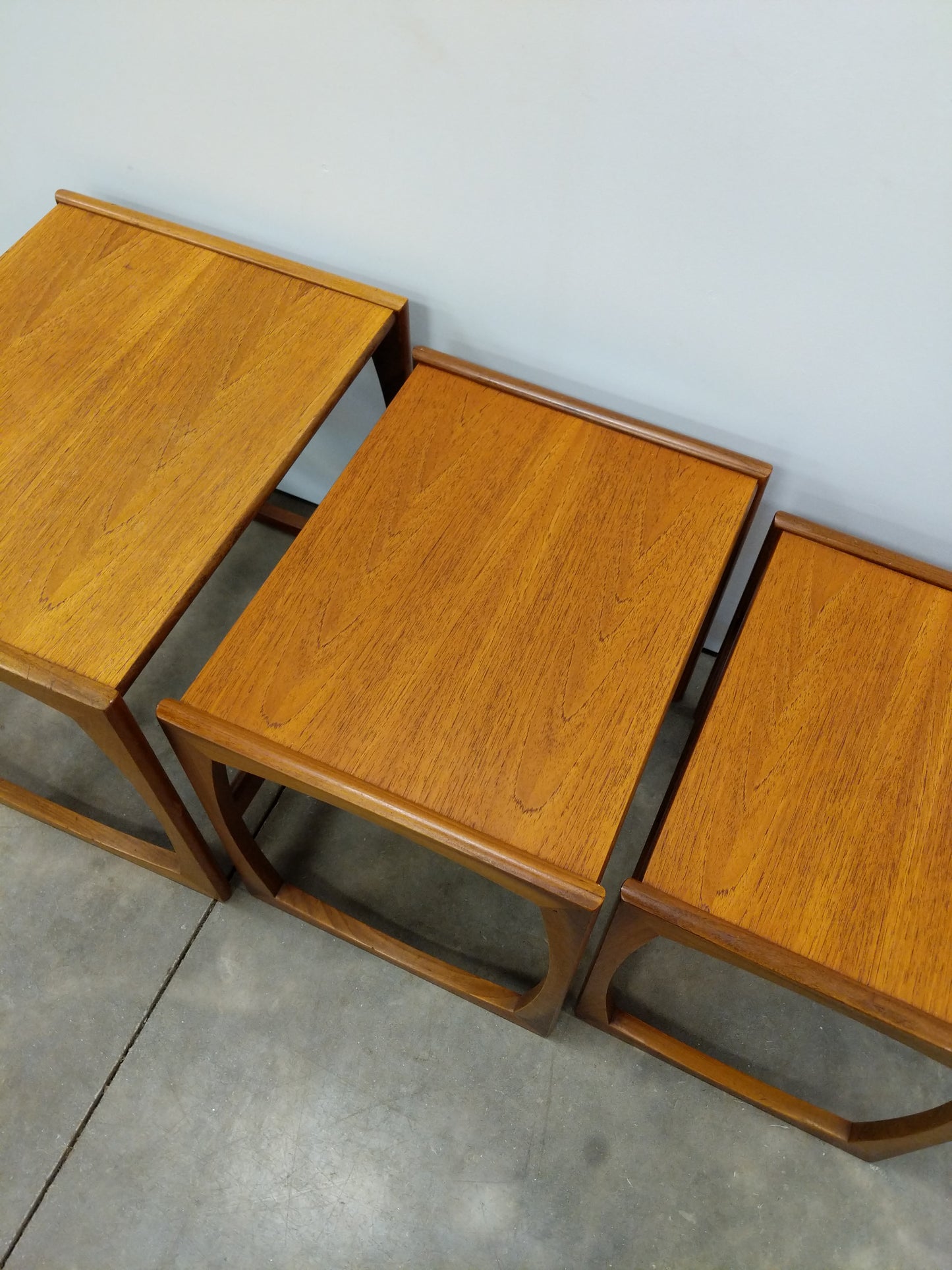 Set of Vintage Mid Century Modern Teak Nesting Tables by G Plan