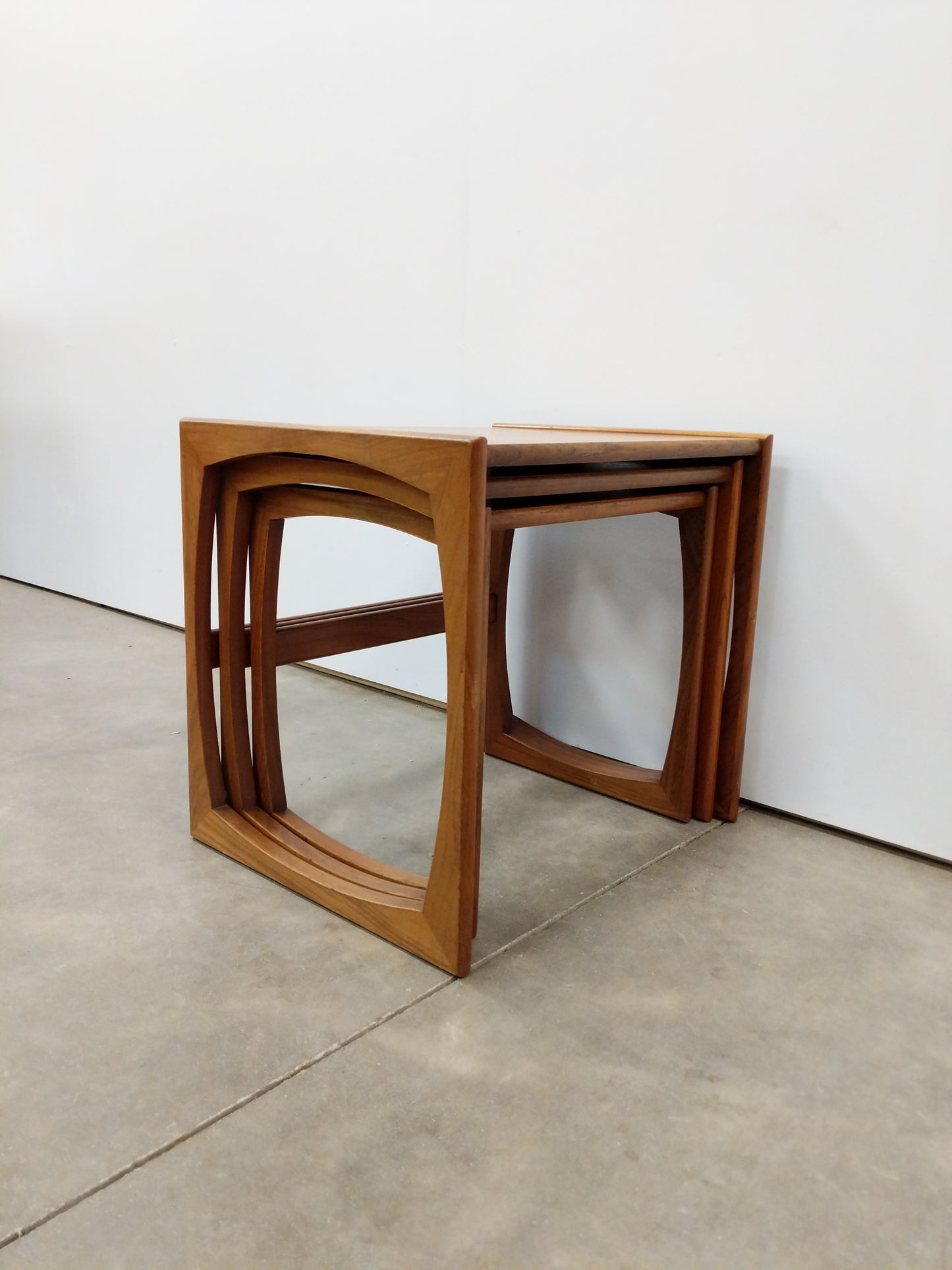 Set of Vintage Mid Century Modern Teak Nesting Tables by G Plan