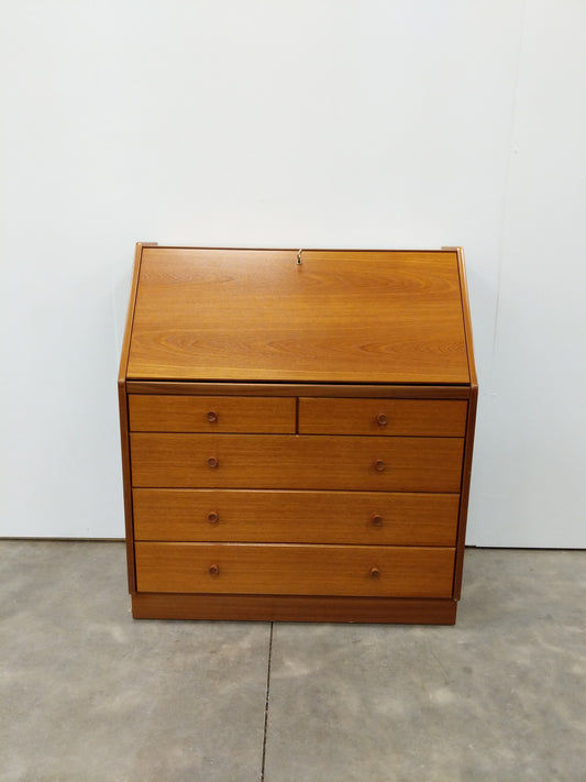 Vintage Mid Century Modern Teak Secretary Desk by Nathan
