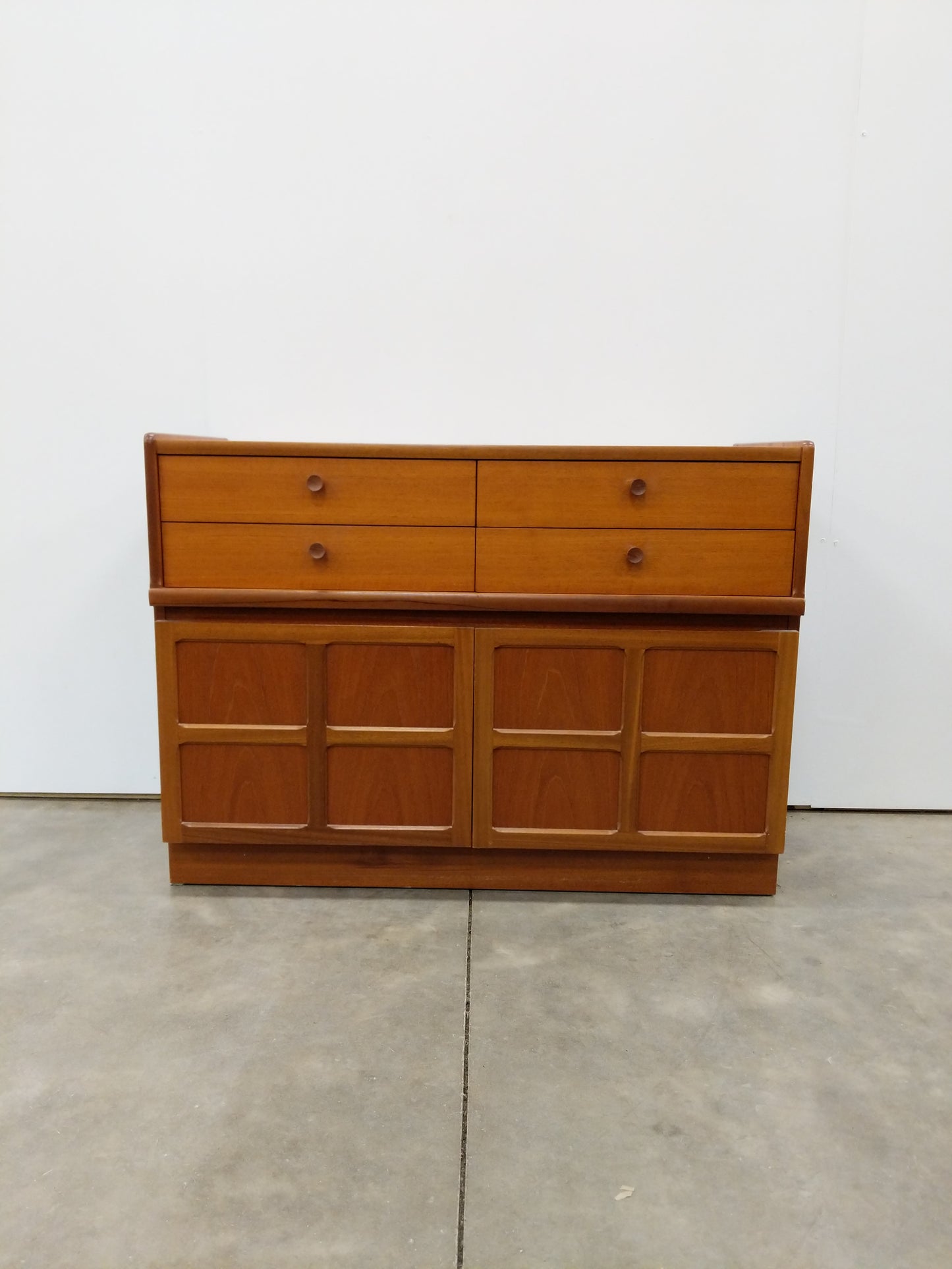 Vintage Mid Century Modern Teak Cabinet / Console by Nathan