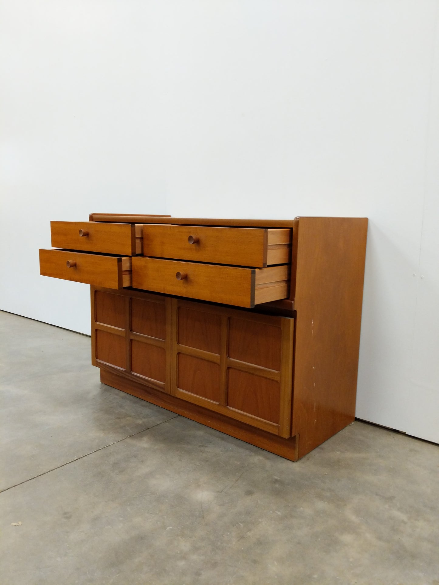 Vintage Mid Century Modern Teak Cabinet / Console by Nathan