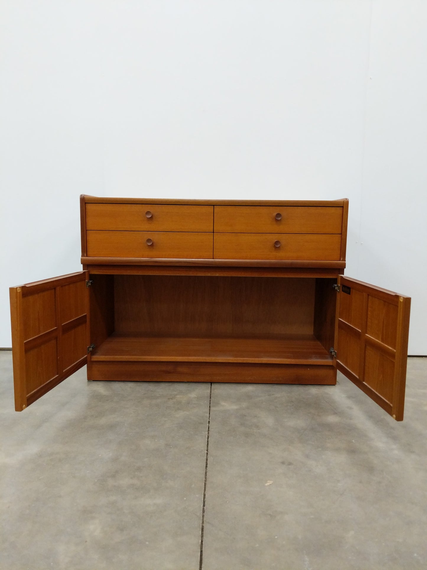 Vintage Mid Century Modern Teak Cabinet / Console by Nathan