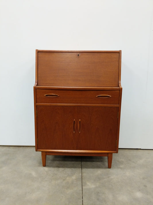 Vintage Mid Century Modern Teak Secretary Desk by Jentique