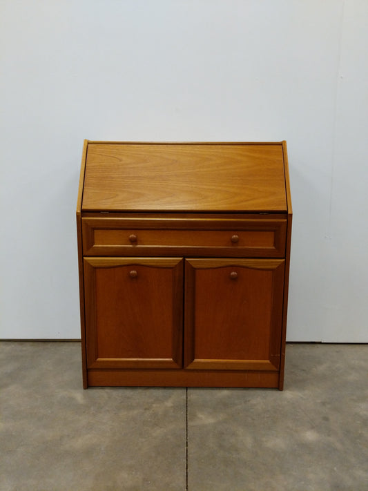 Vintage Mid Century Modern Teak Secretary Desk by Sutcliffe