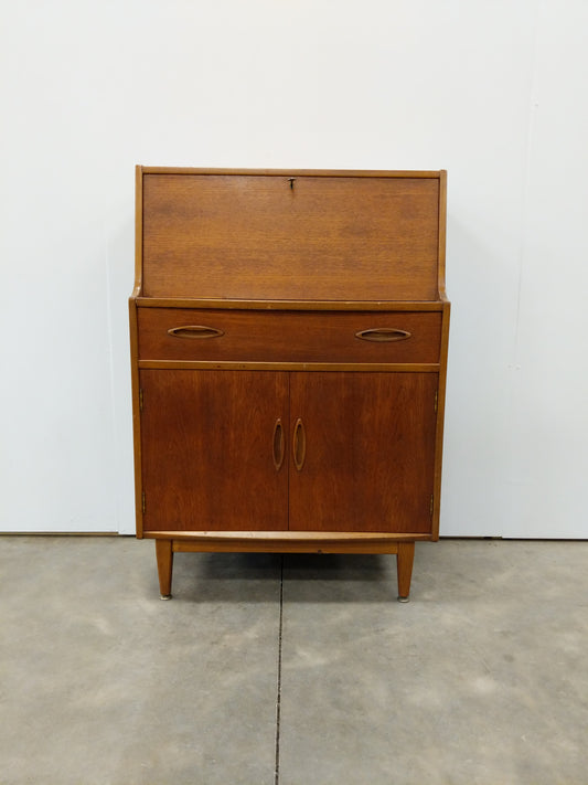 Vintage Mid Century Modern Teak Secretary Desk by Jentique