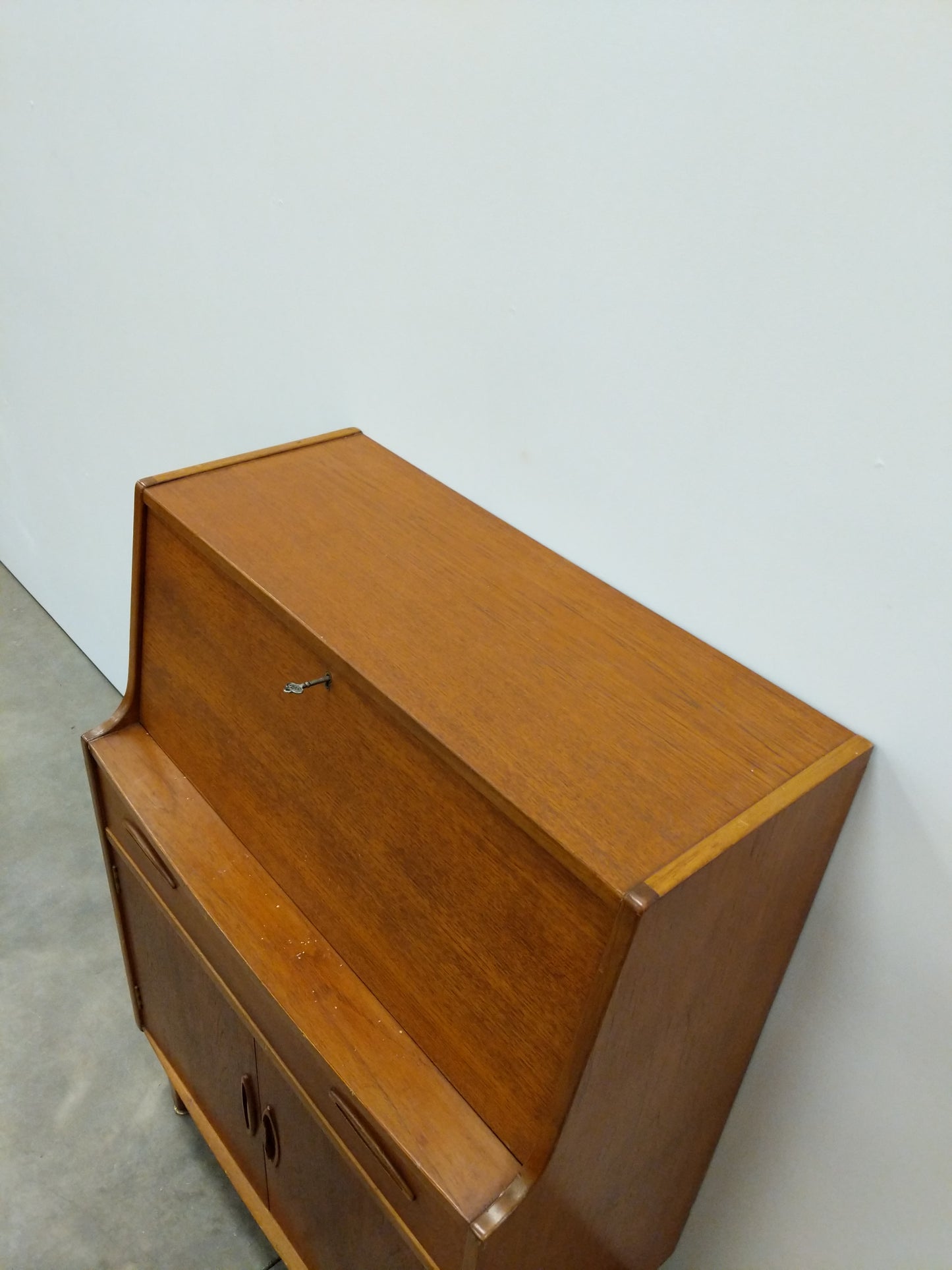 Vintage Mid Century Modern Teak Secretary Desk by Jentique