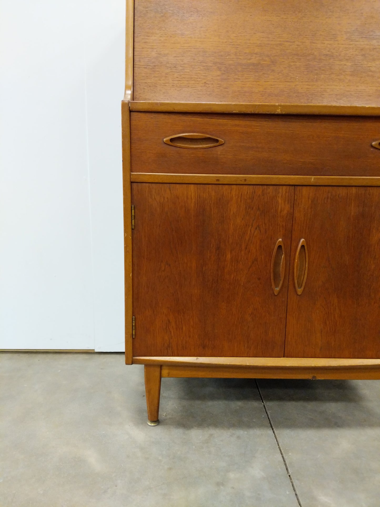 Vintage Mid Century Modern Teak Secretary Desk by Jentique