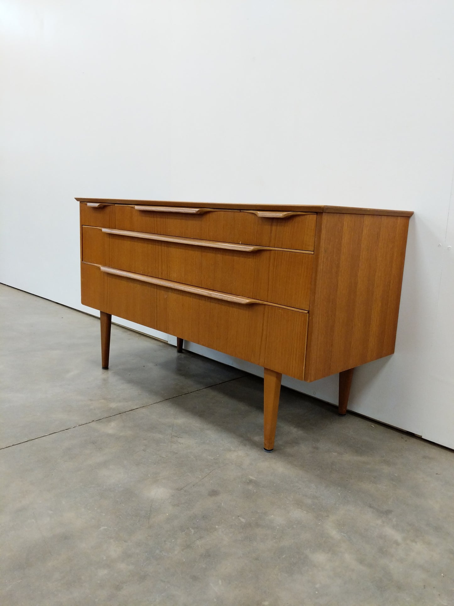 Vintage Mid Century Modern Teak Dresser