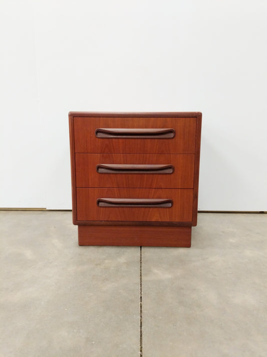 Vintage Mid Century Modern Teak Nightstand / Low Chest by G Plan