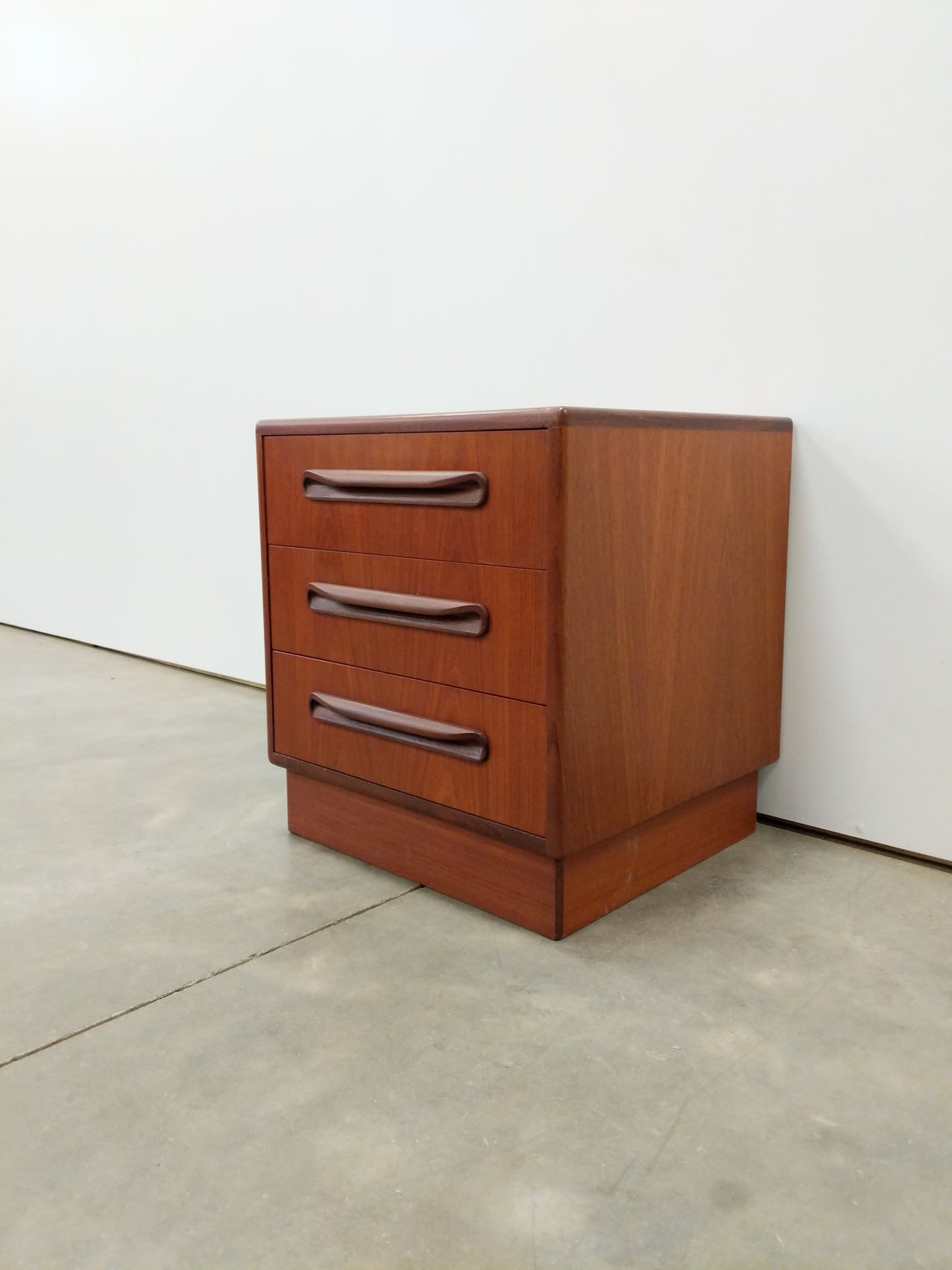Vintage Mid Century Modern Teak Nightstand / Low Chest by G Plan