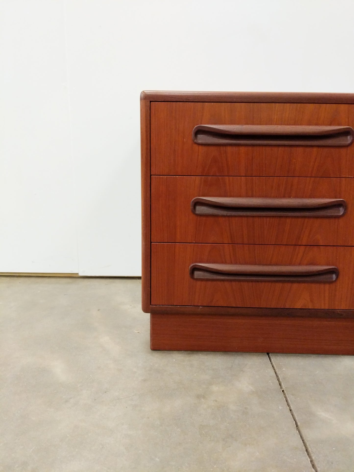 Vintage Mid Century Modern Teak Nightstand / Low Chest by G Plan