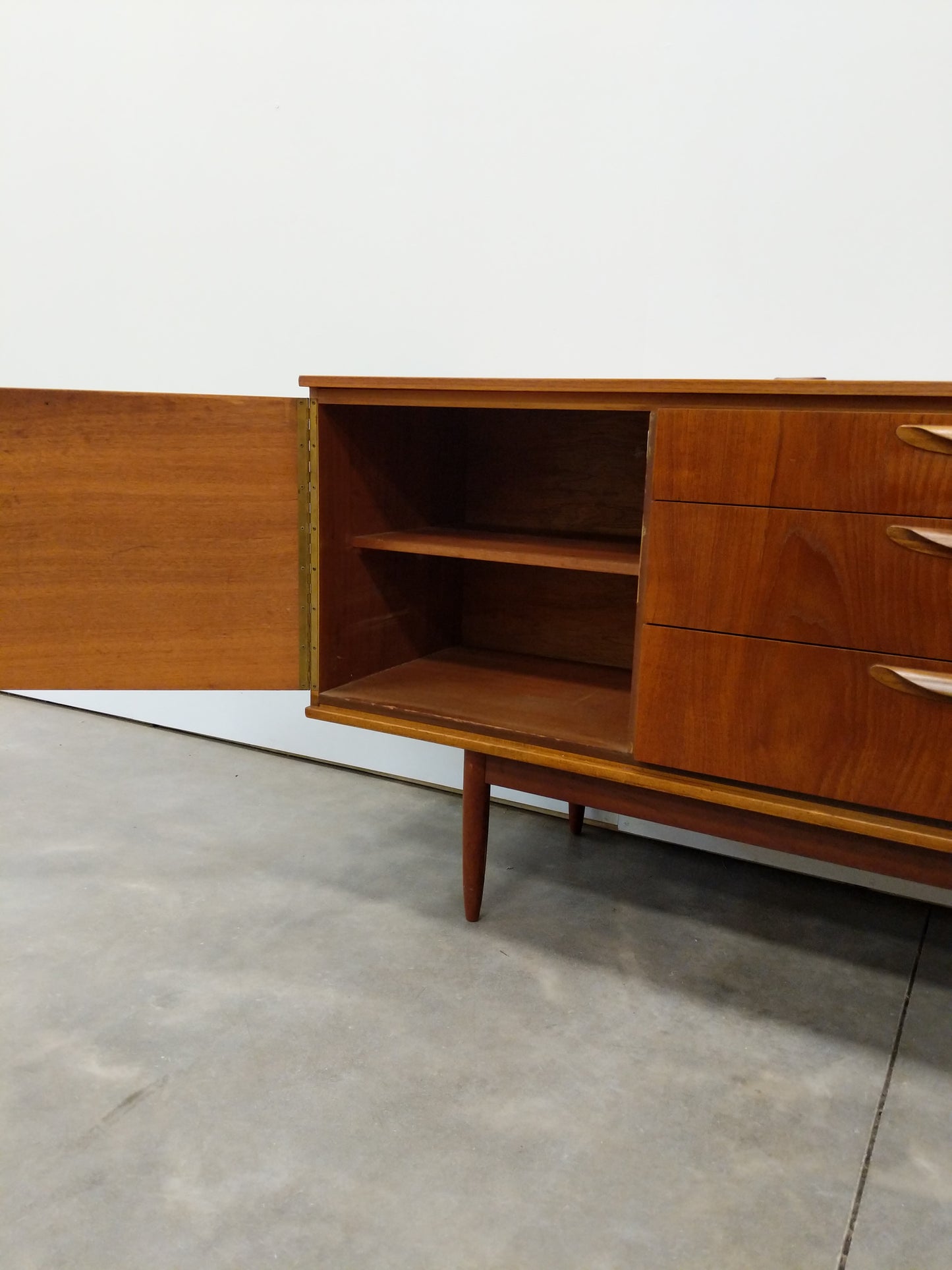Vintage Mid Century Modern Teak Credenza by Austinsuite