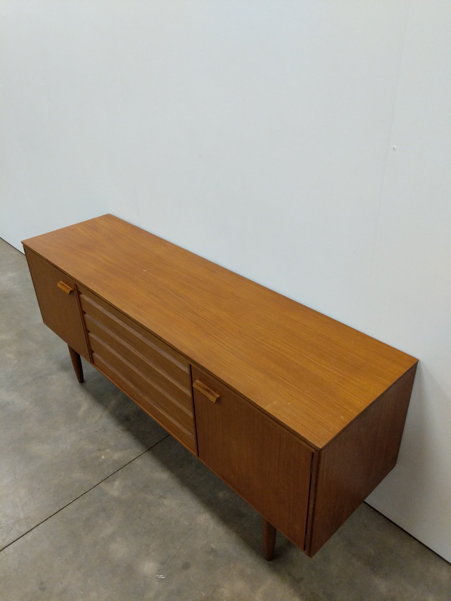 Vintage Mid Century Modern Teak Credenza by White & Newton