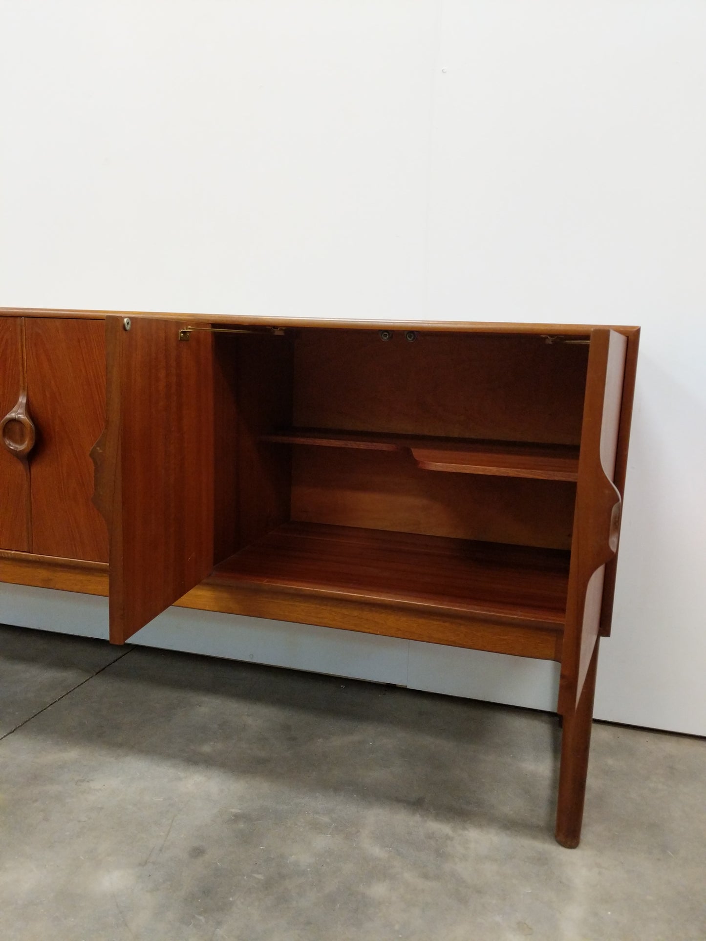 Vintage Mid Century Modern Teak Credenza by McIntosh
