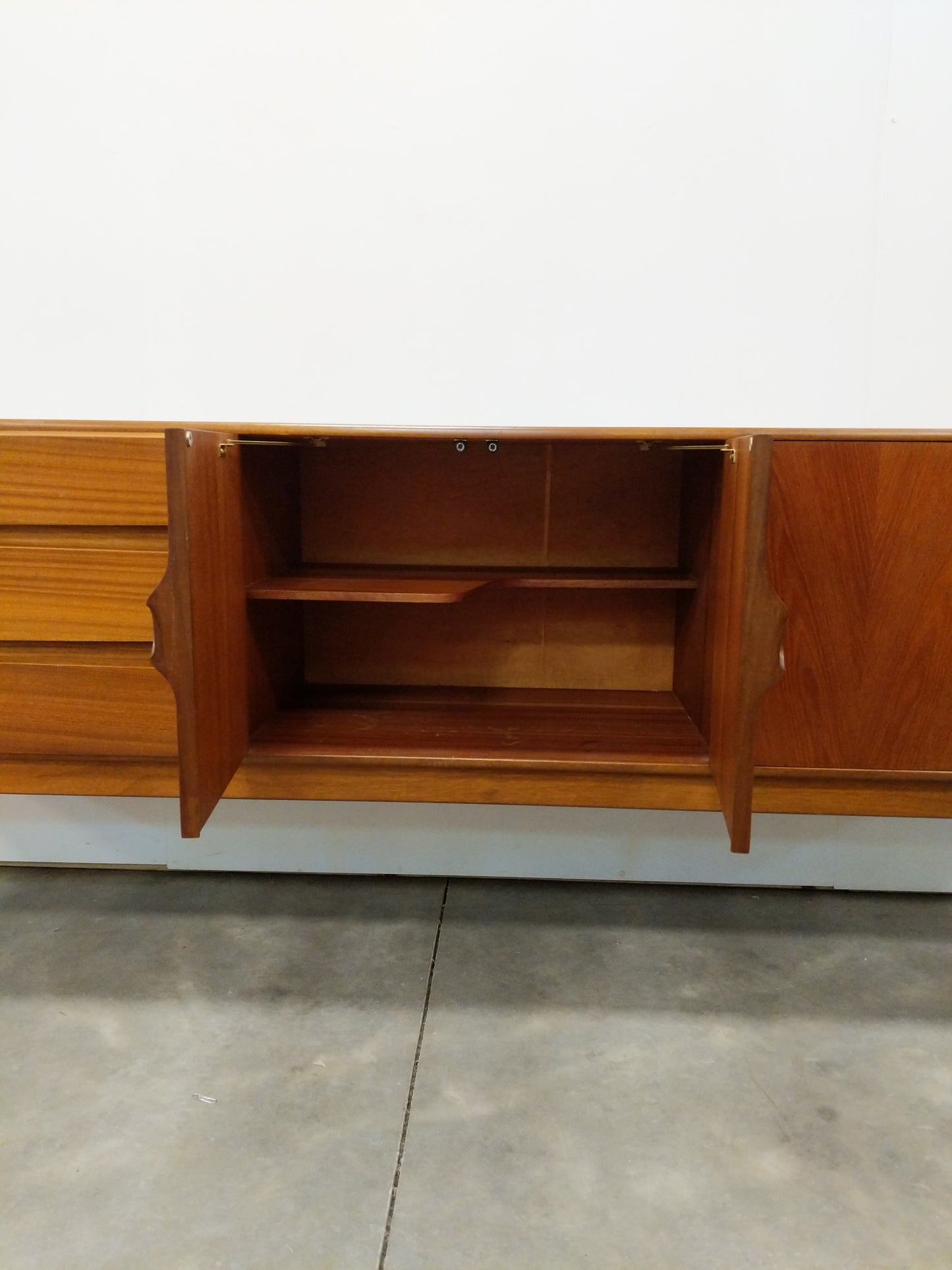 Vintage Mid Century Modern Teak Credenza by McIntosh