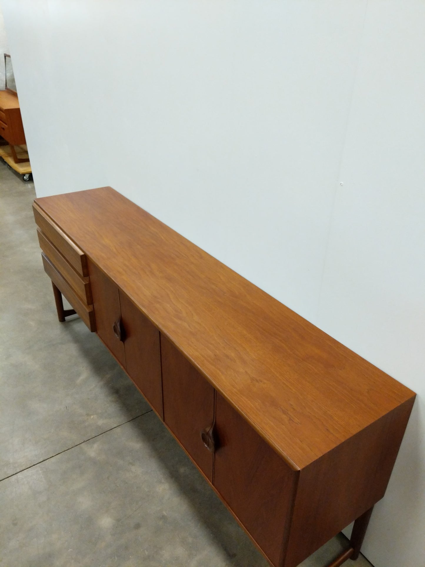 Vintage Mid Century Modern Teak Credenza by McIntosh