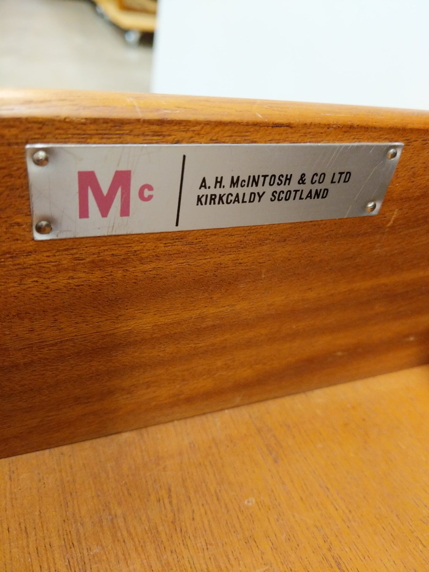 Vintage Mid Century Modern Teak Credenza by McIntosh