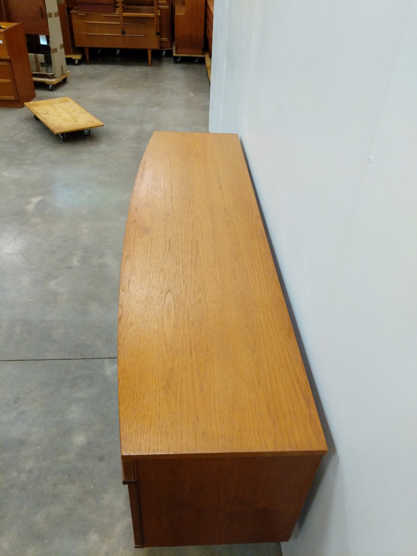 Vintage Mid Century Modern Teak Credenza by Elliotts of Newbury