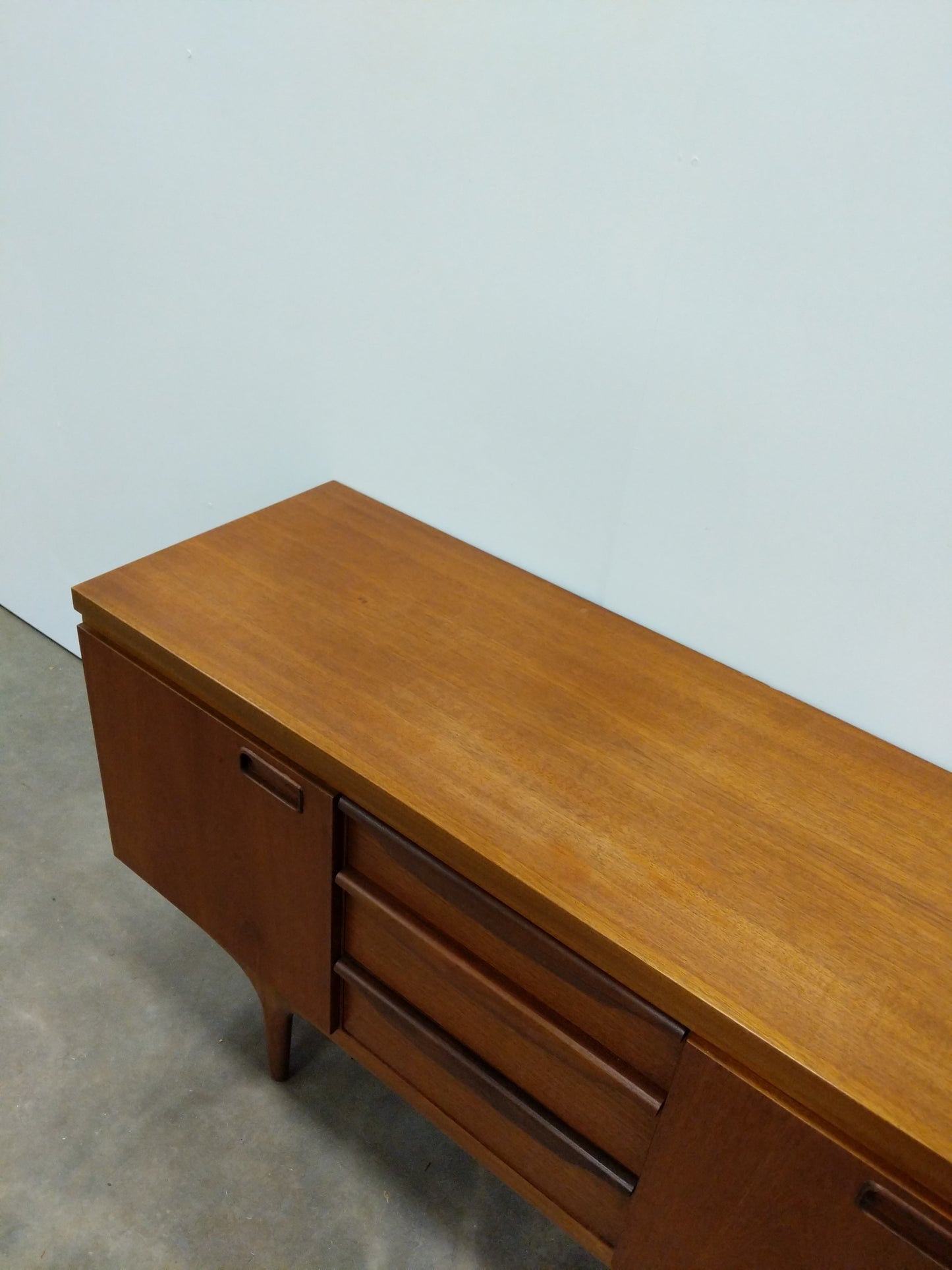 Vintage Mid Century Modern Teak Credenza by Greaves & Thomas