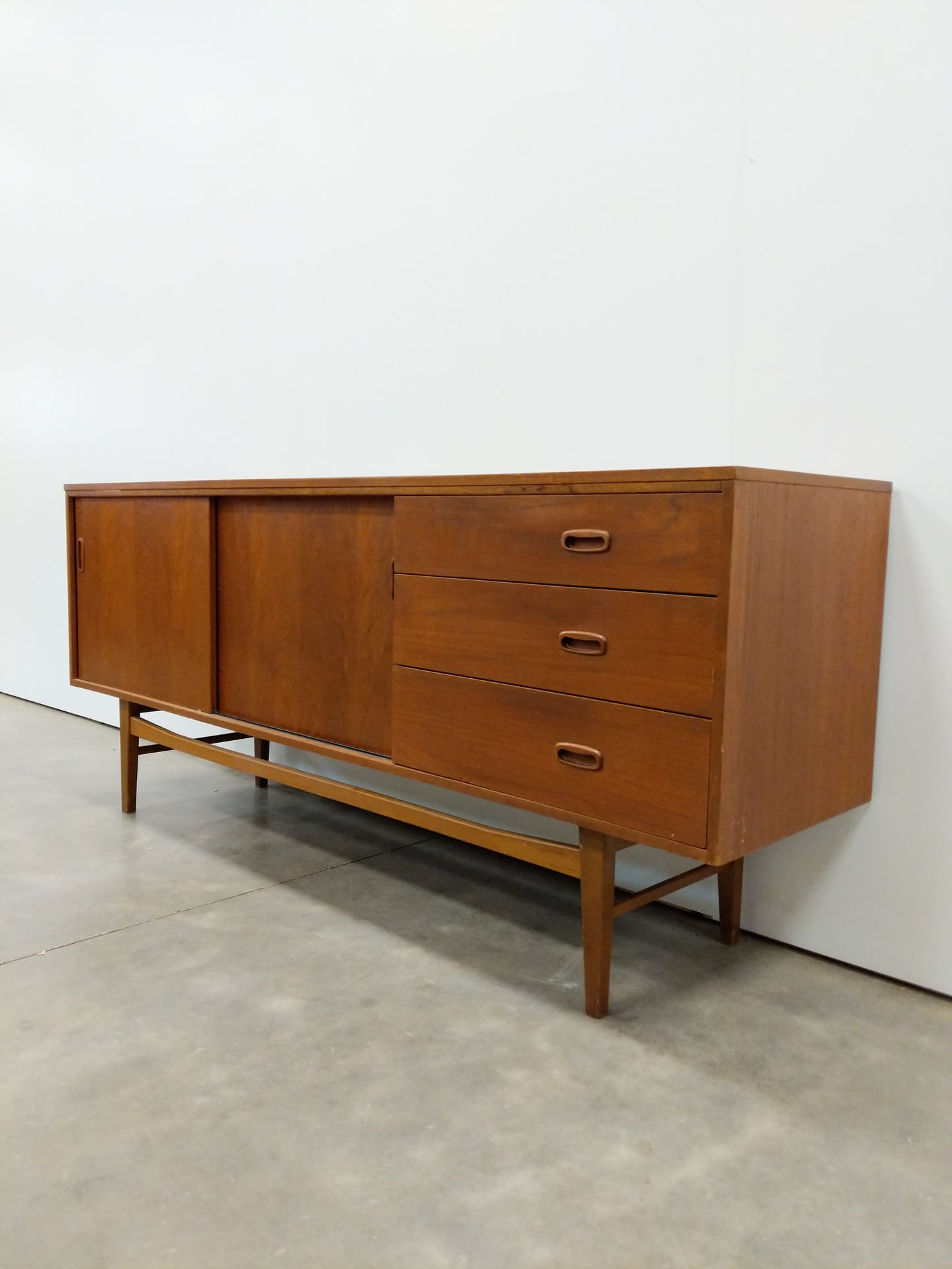 Vintage Mid Century Modern Teak Credenza by Austinsuite