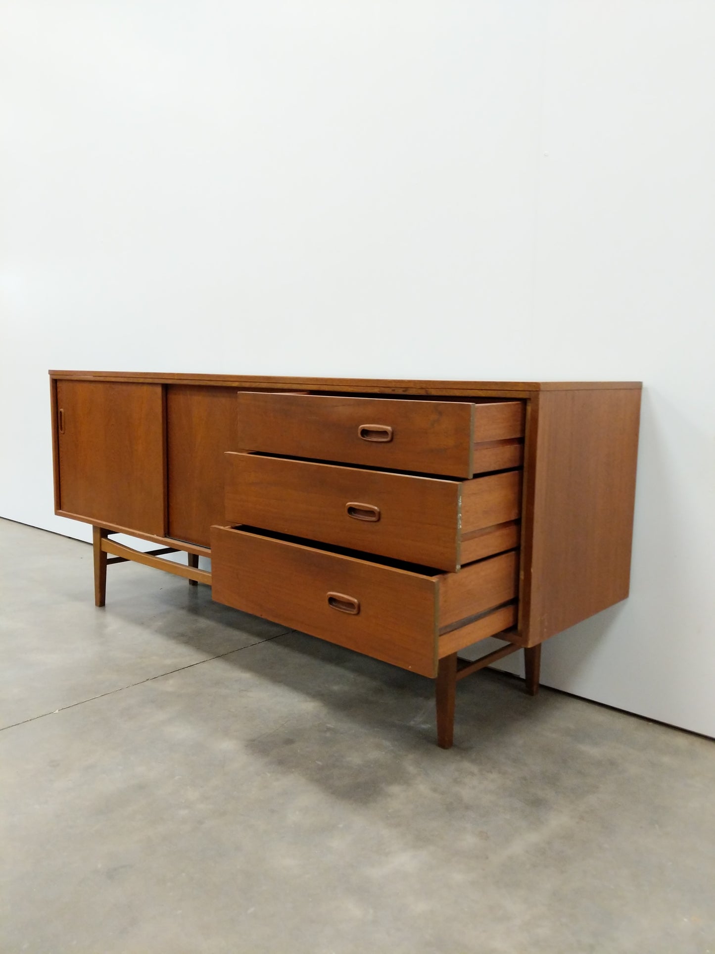 Vintage Mid Century Modern Teak Credenza by Austinsuite